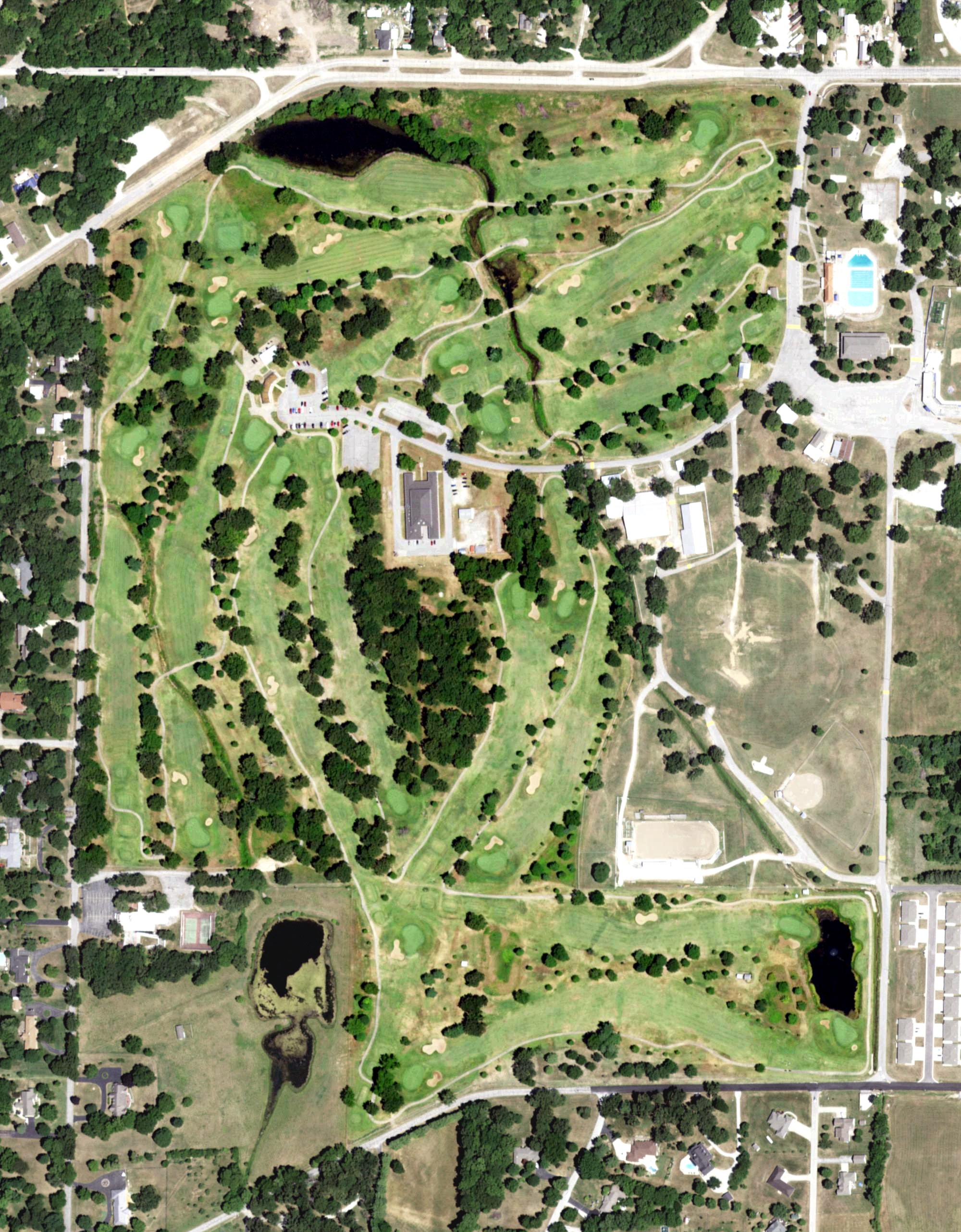 Aerial view of Carthage Golf Course, MO