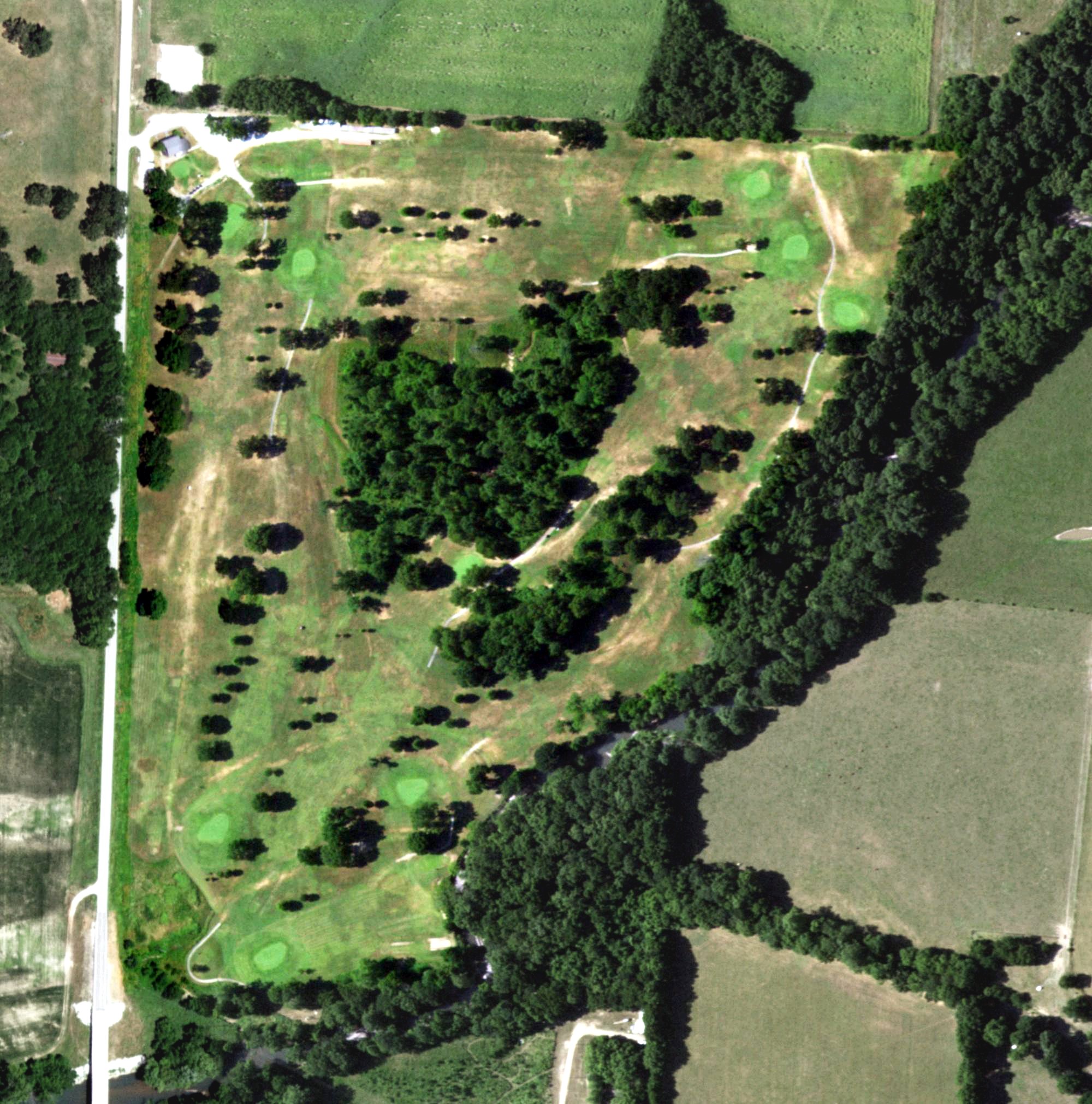 Aerial view of Center Creek Country Club, MO