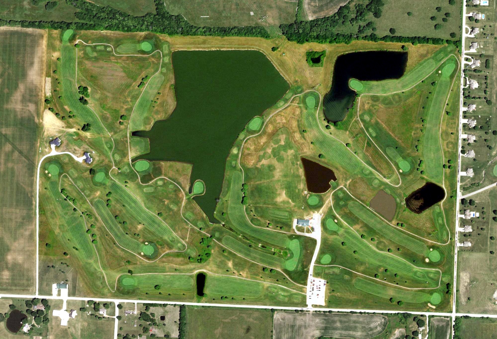 Aerial view of Country Creek Golf Club - Hoot's Hollow, MO