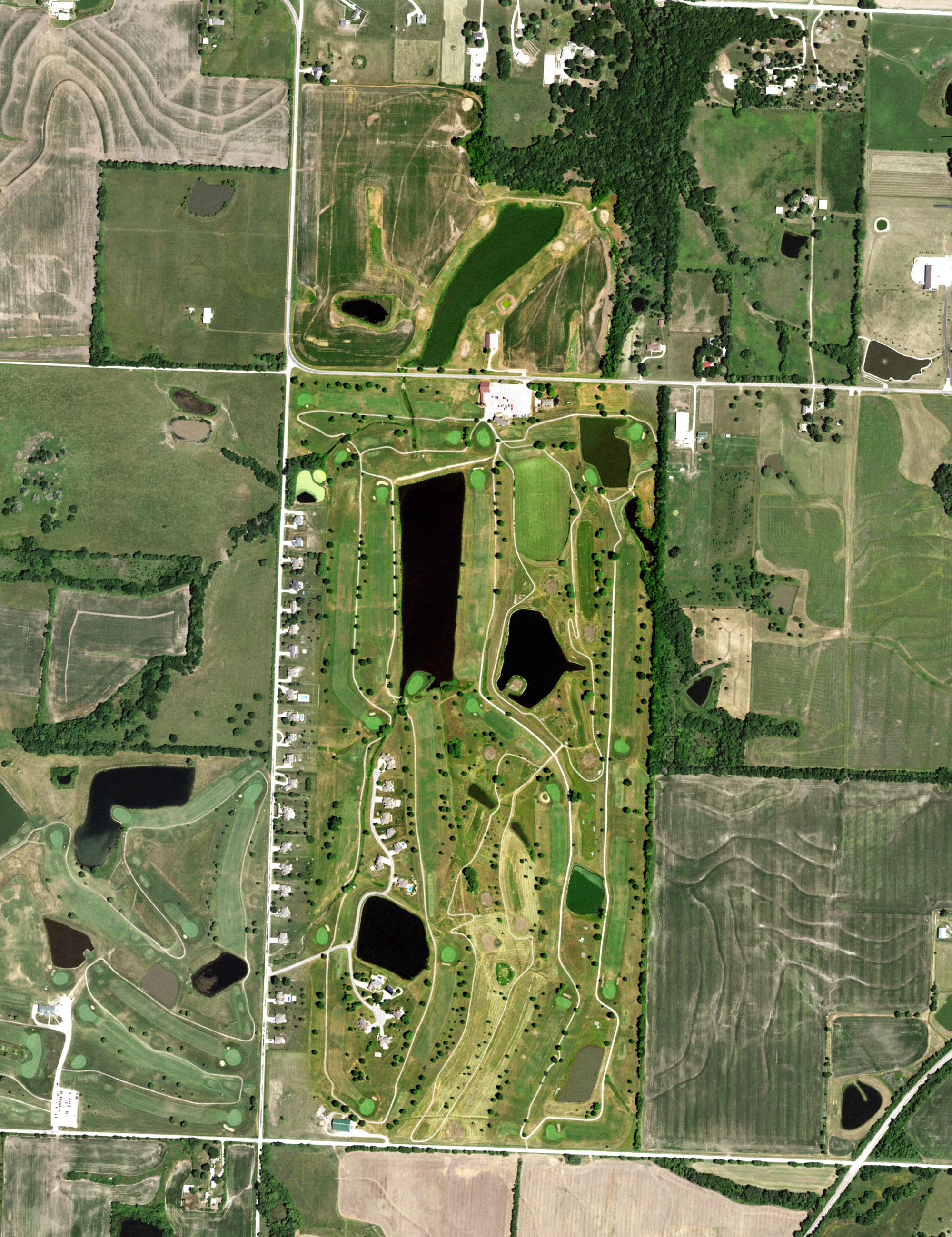 Aerial view of Country Creek Golf Club - The Rock & The Quarry, MO