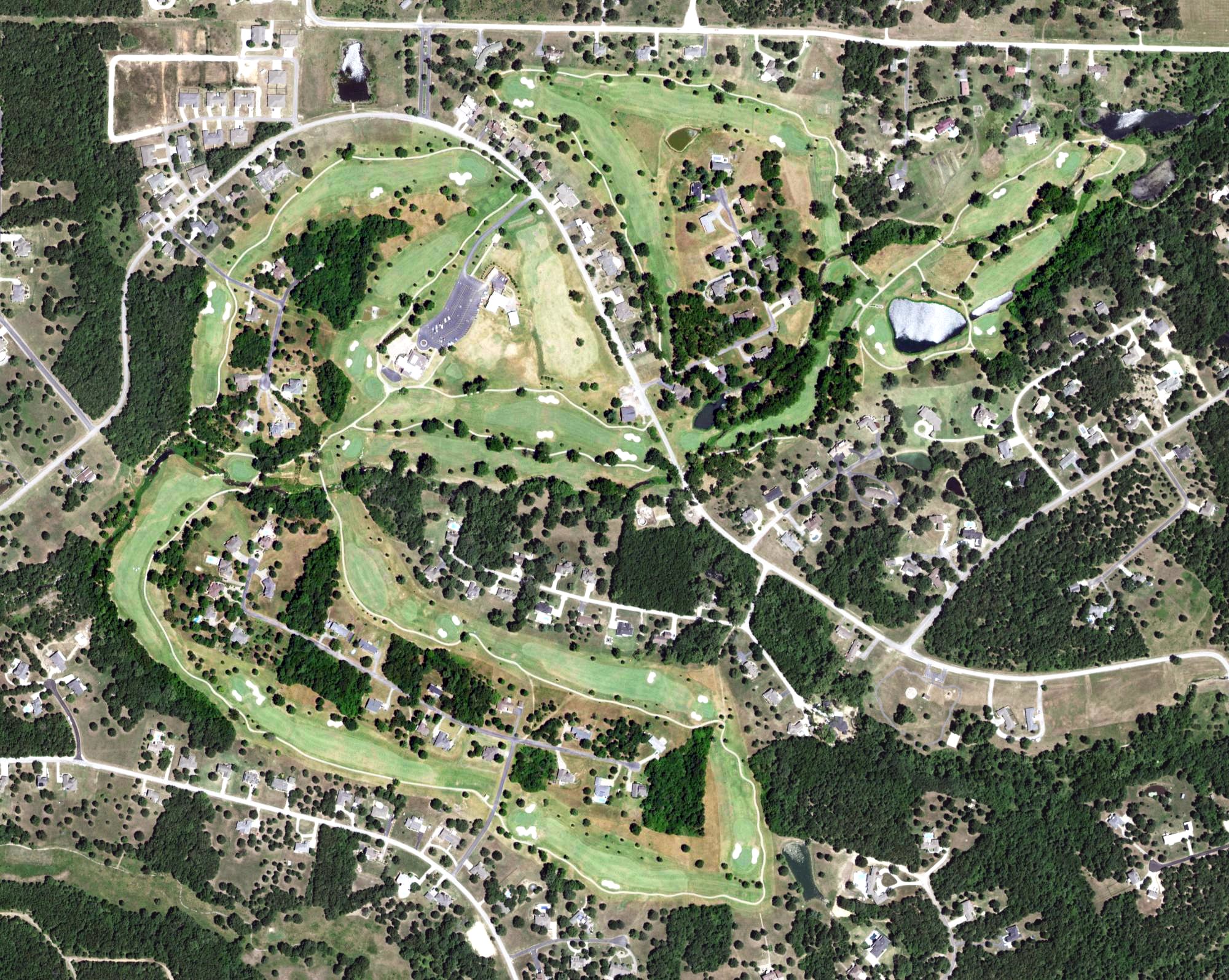 Aerial view of Eagle Creek Golf Club, MO