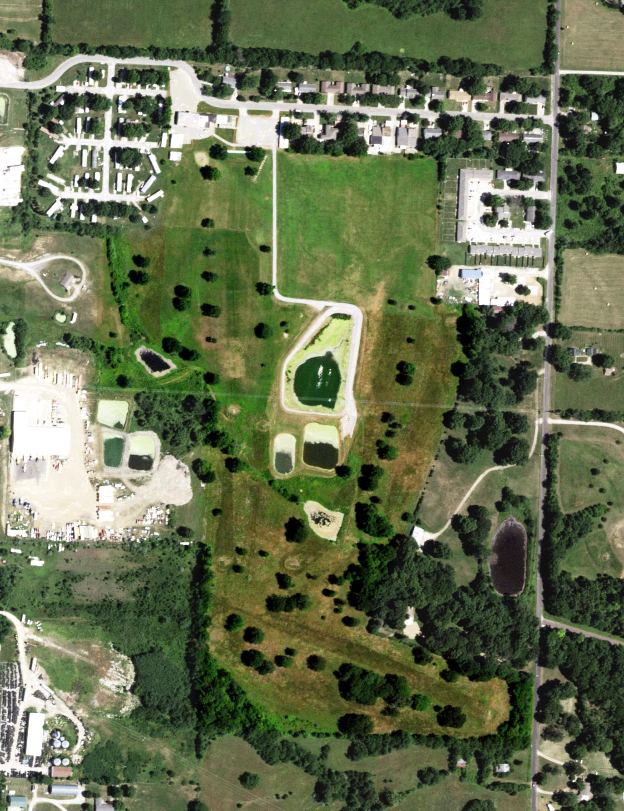 Aerial view of Elm Hills Public Golf Course, MO