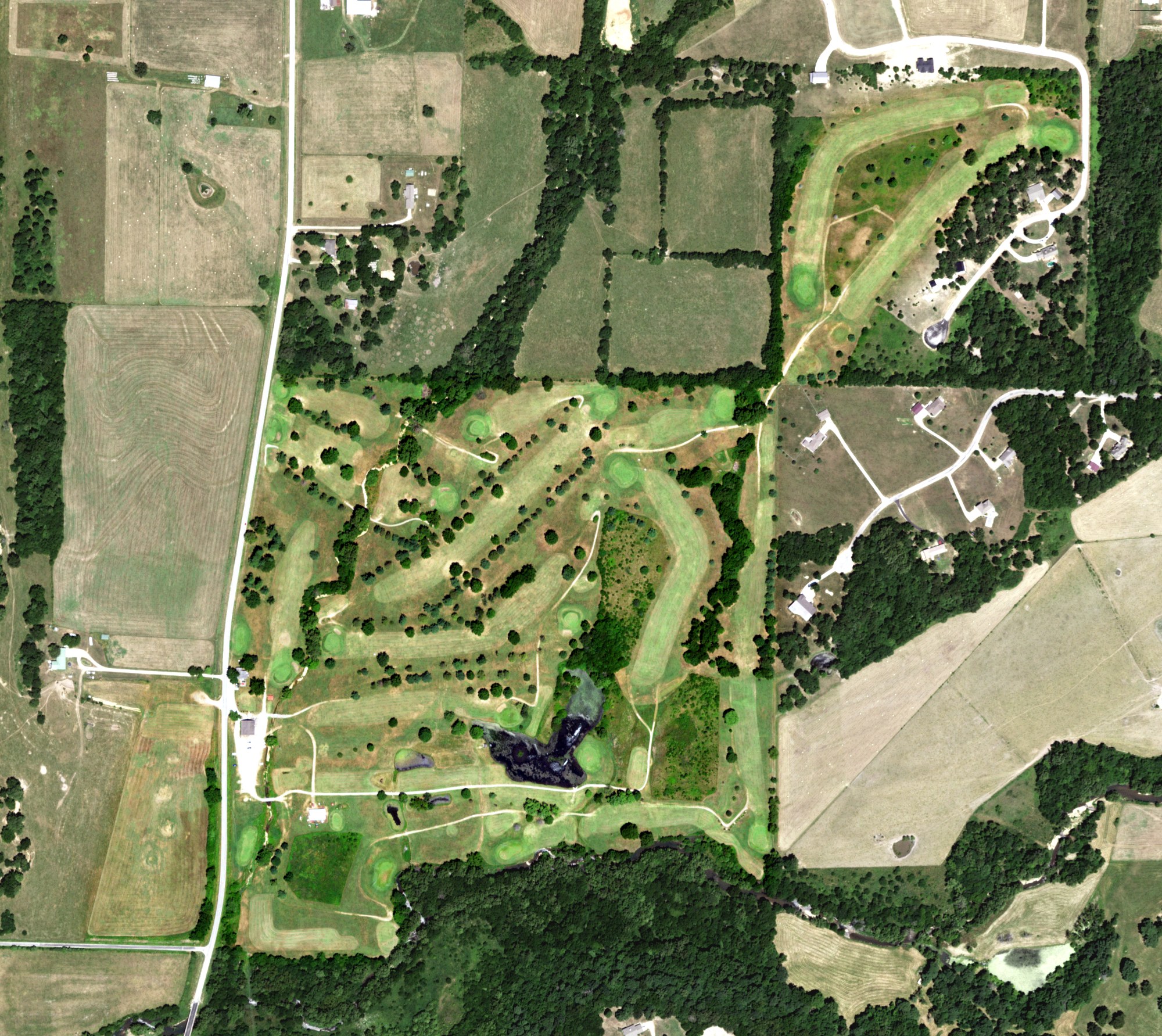 Aerial view of Honey Creek Golf Club, MO
