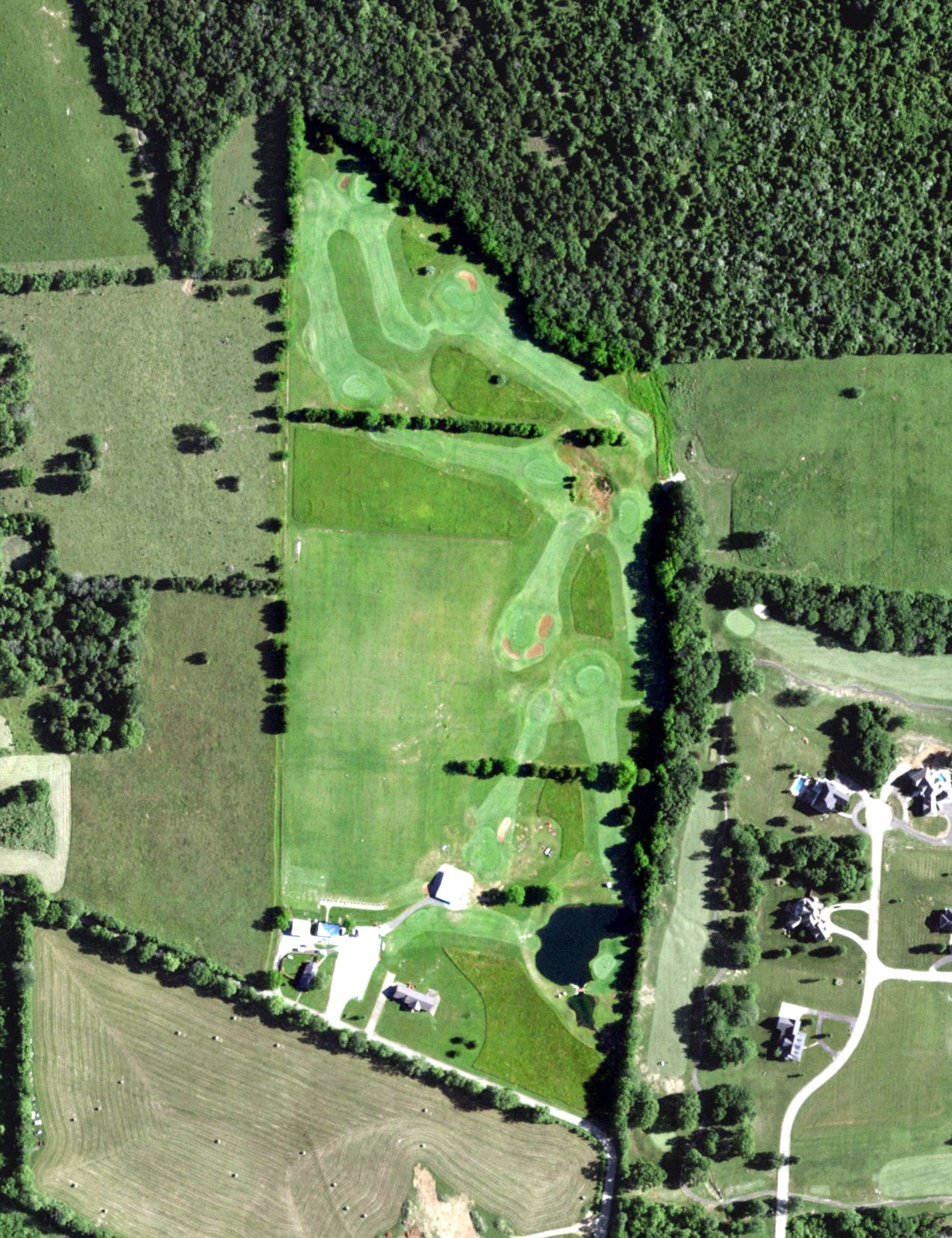 Aerial view of Hurryville Driving Range, MO