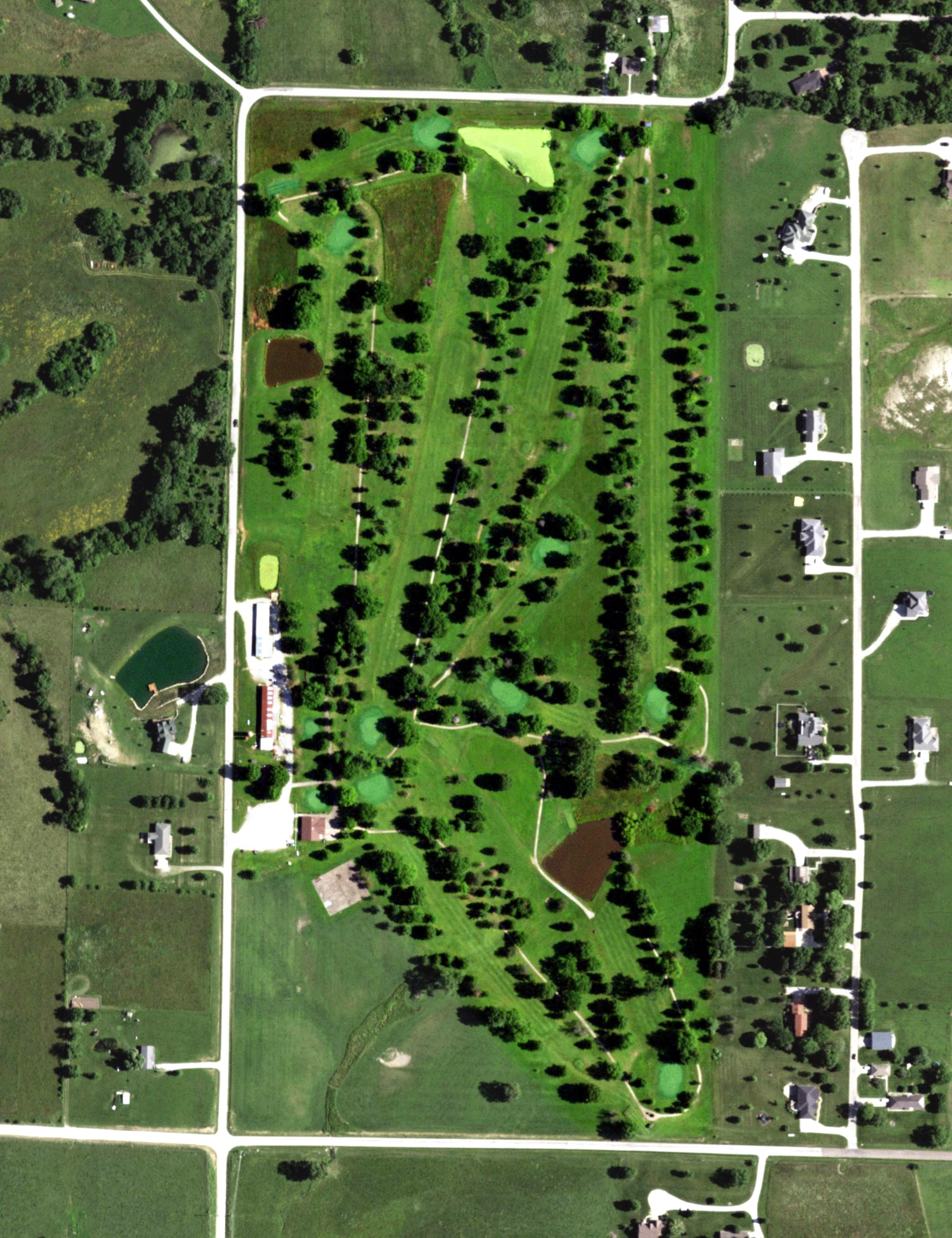 Aerial view of Marceline Golf Club, MO