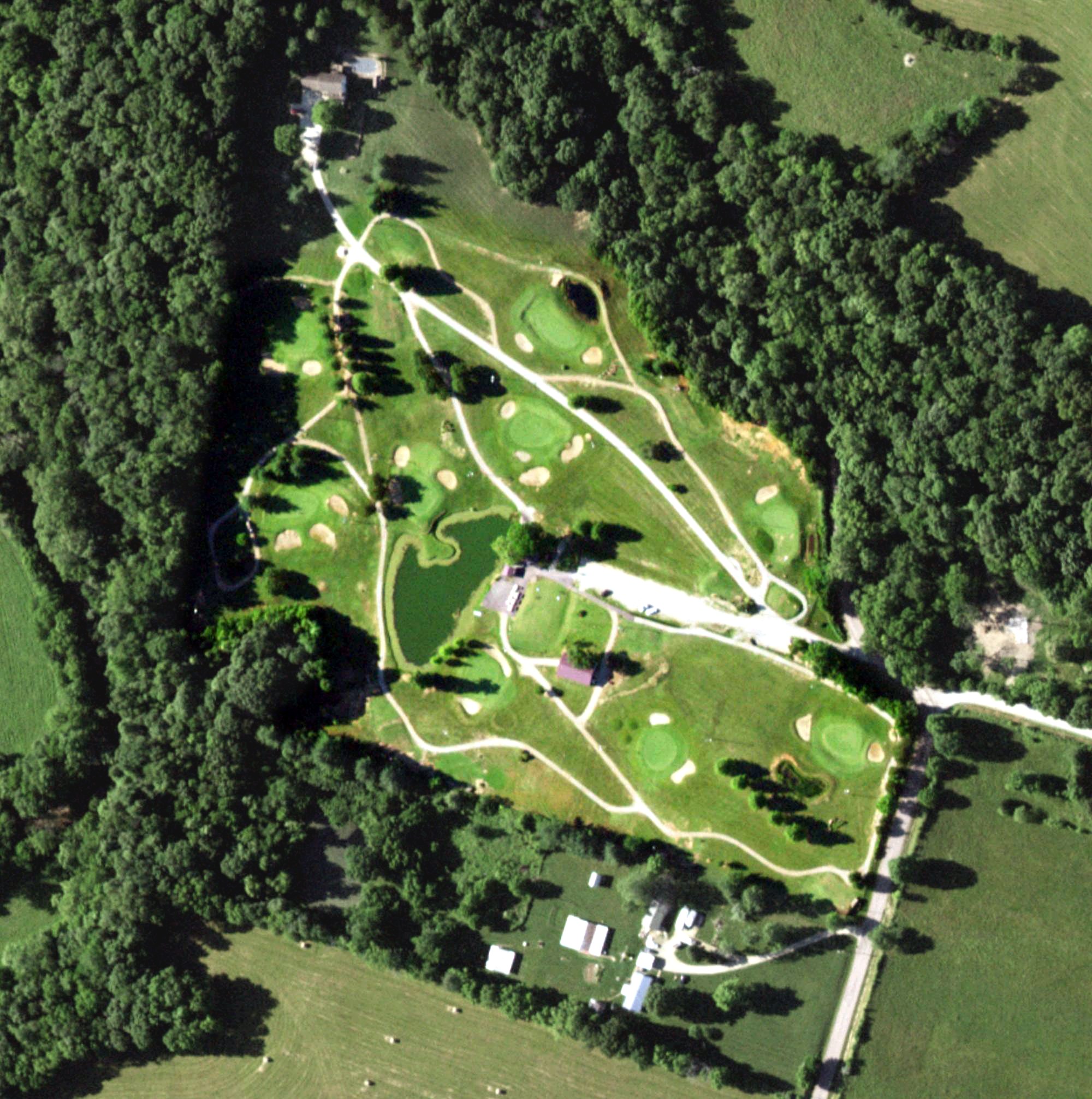 Aerial view of Pallo's Par 3 Golf Course, MO