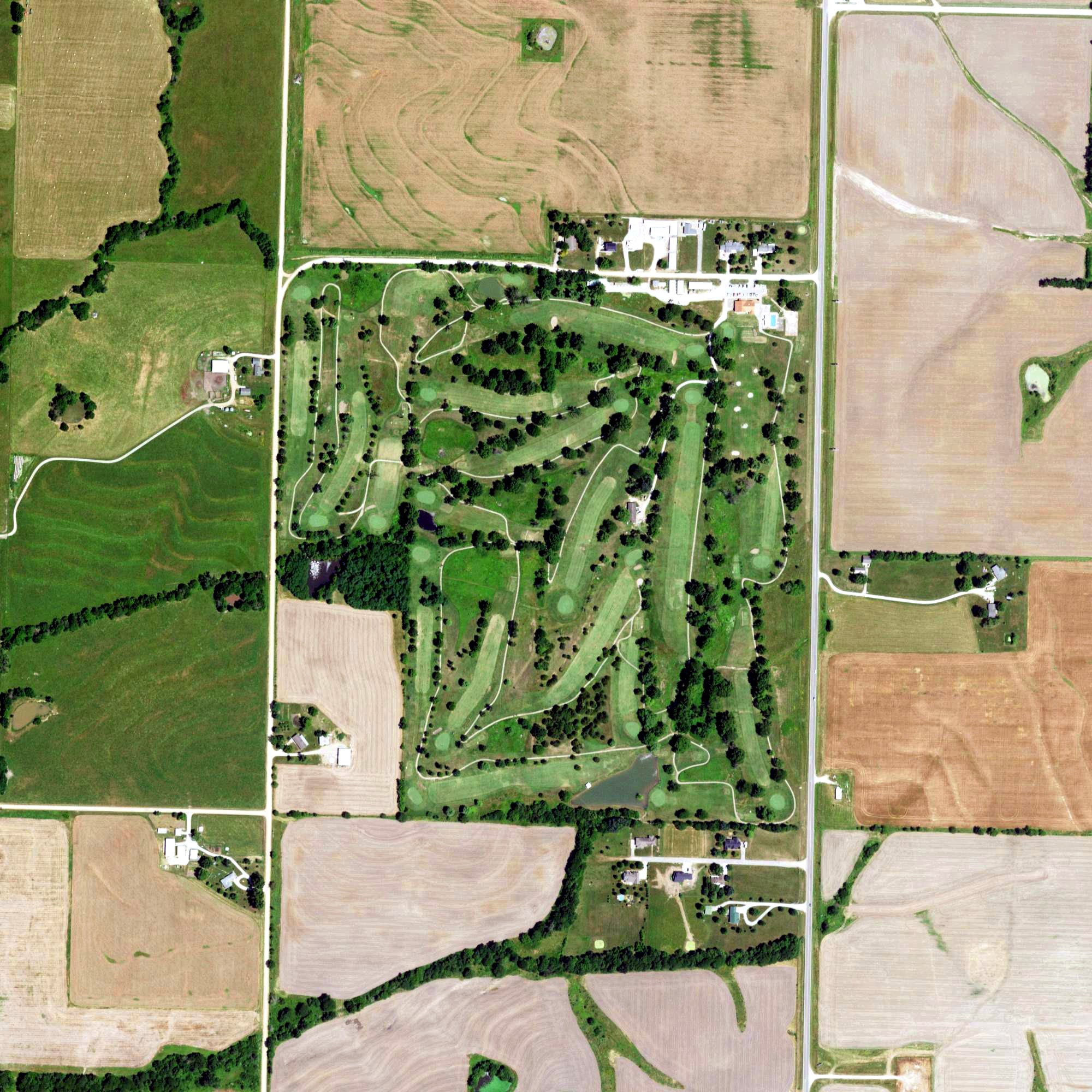 Aerial view of Rolling Hills Country Club, MO