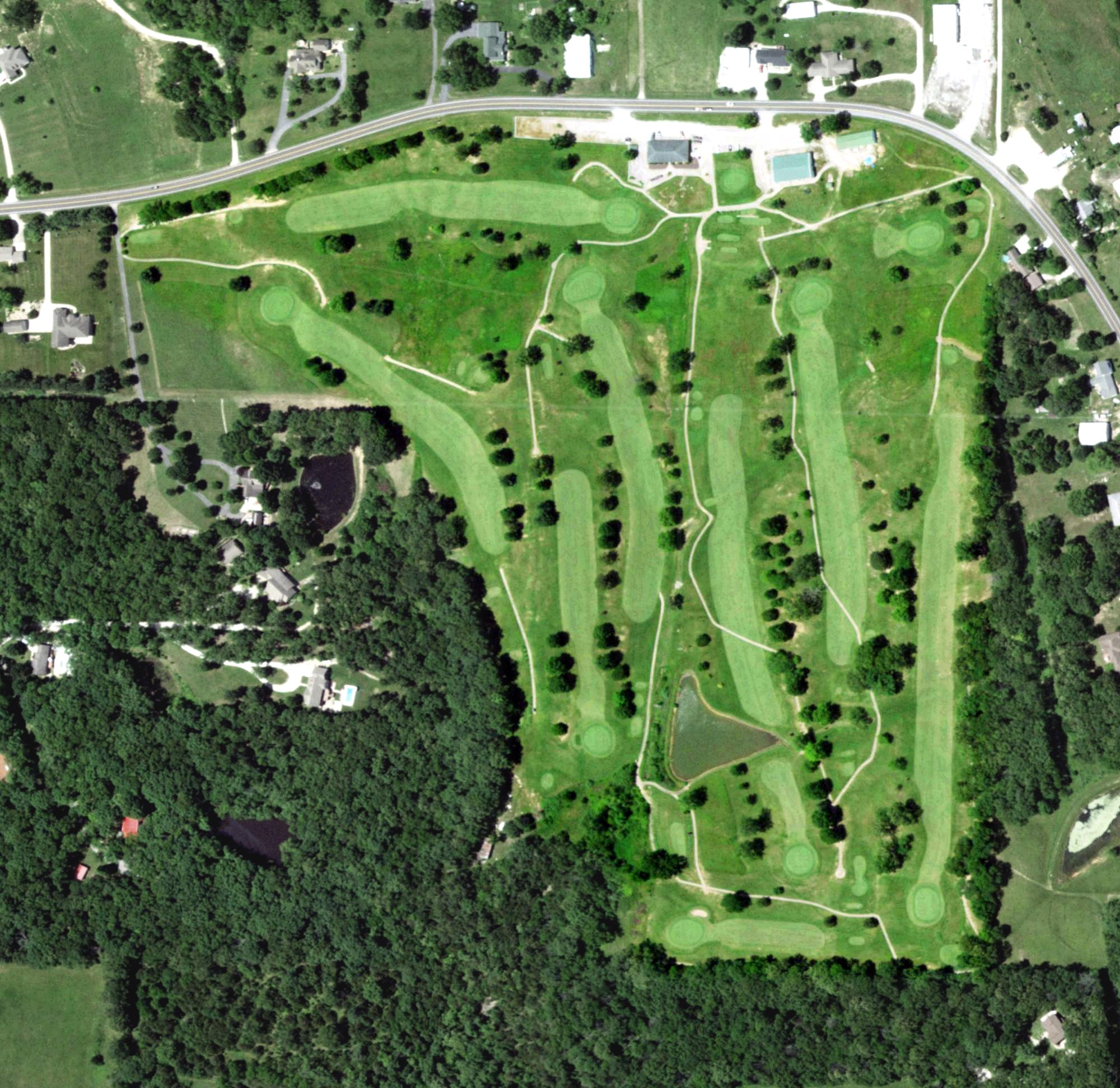 Aerial view of Saint James Golf Club, MO