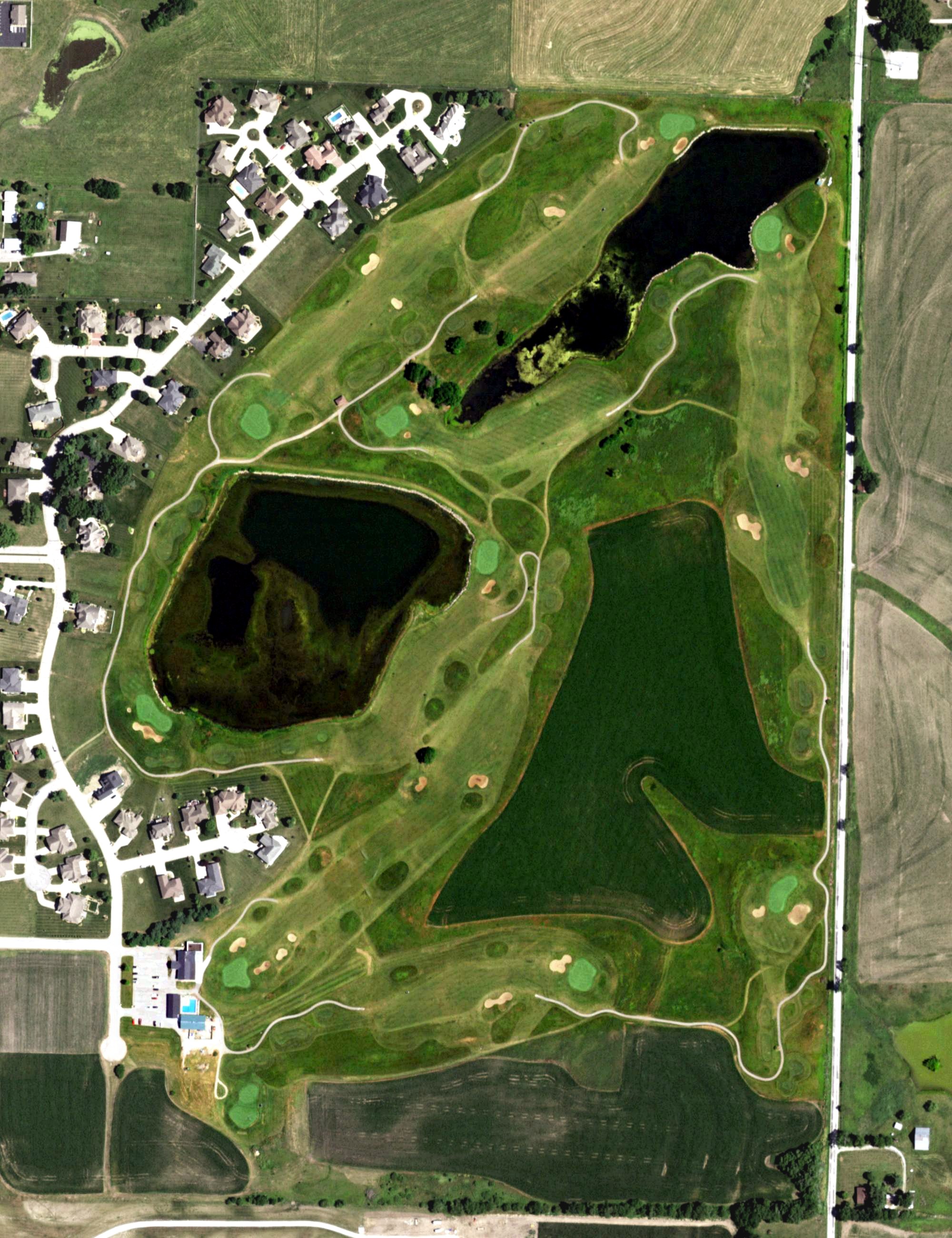 Aerial view of Stone Hedge Golf Club, MO
