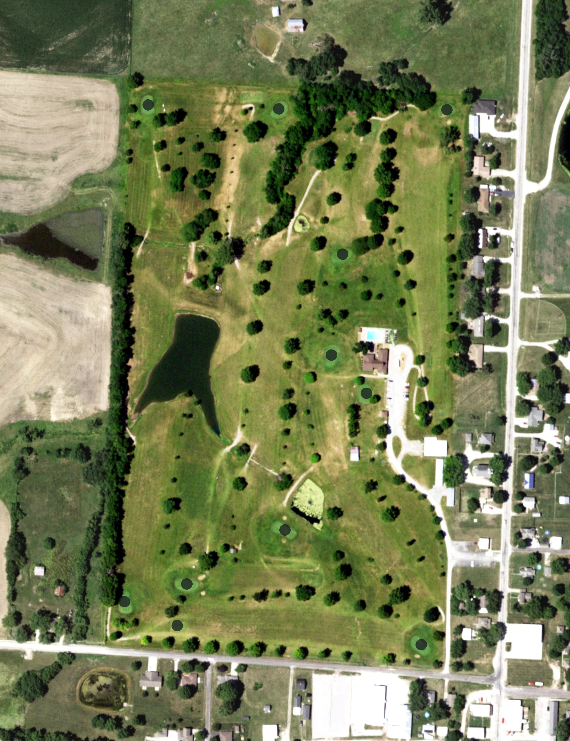 Aerial view of Tri-City Country Club, MO