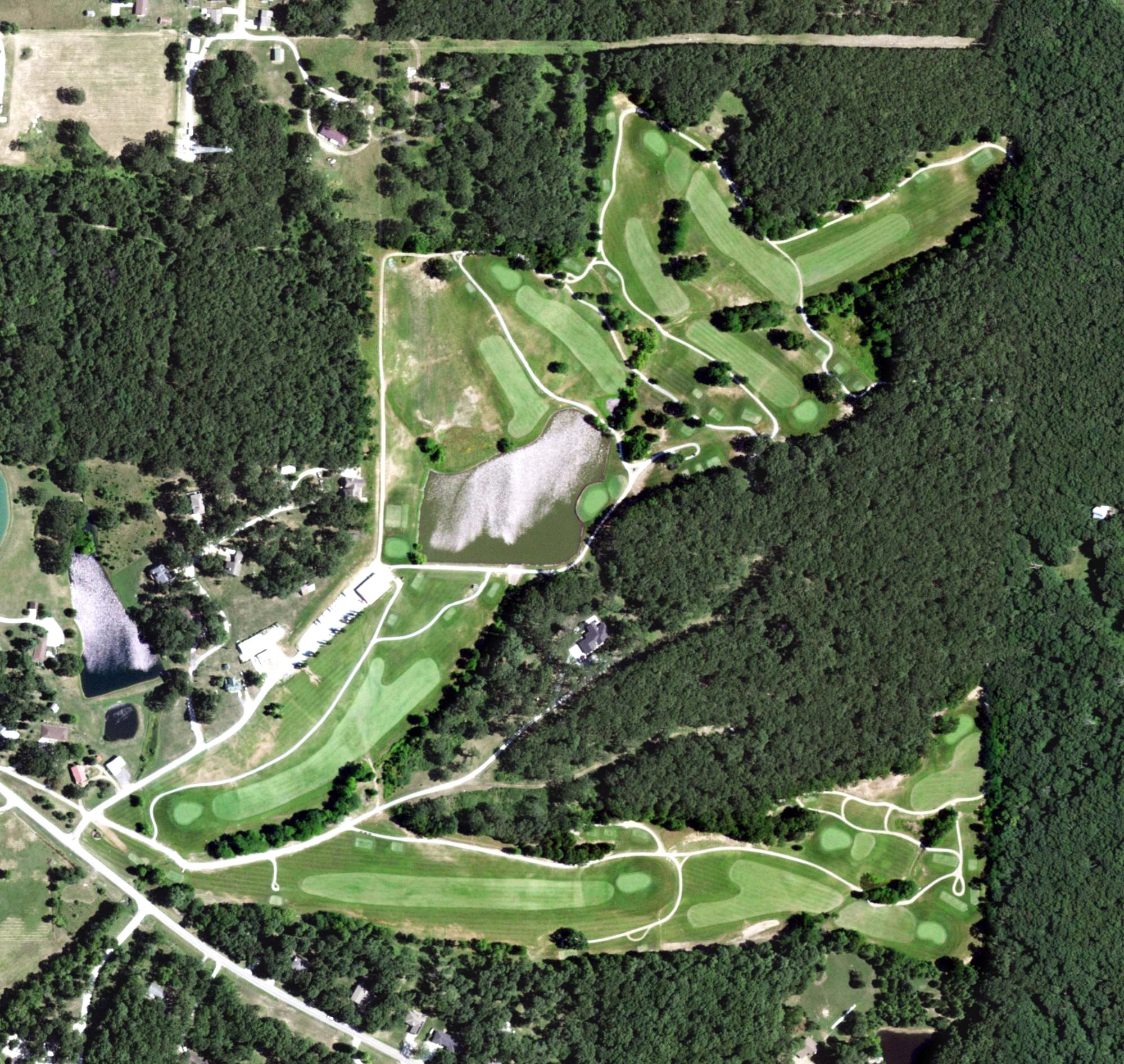 Aerial view of Triple Creek Golf Course, MO