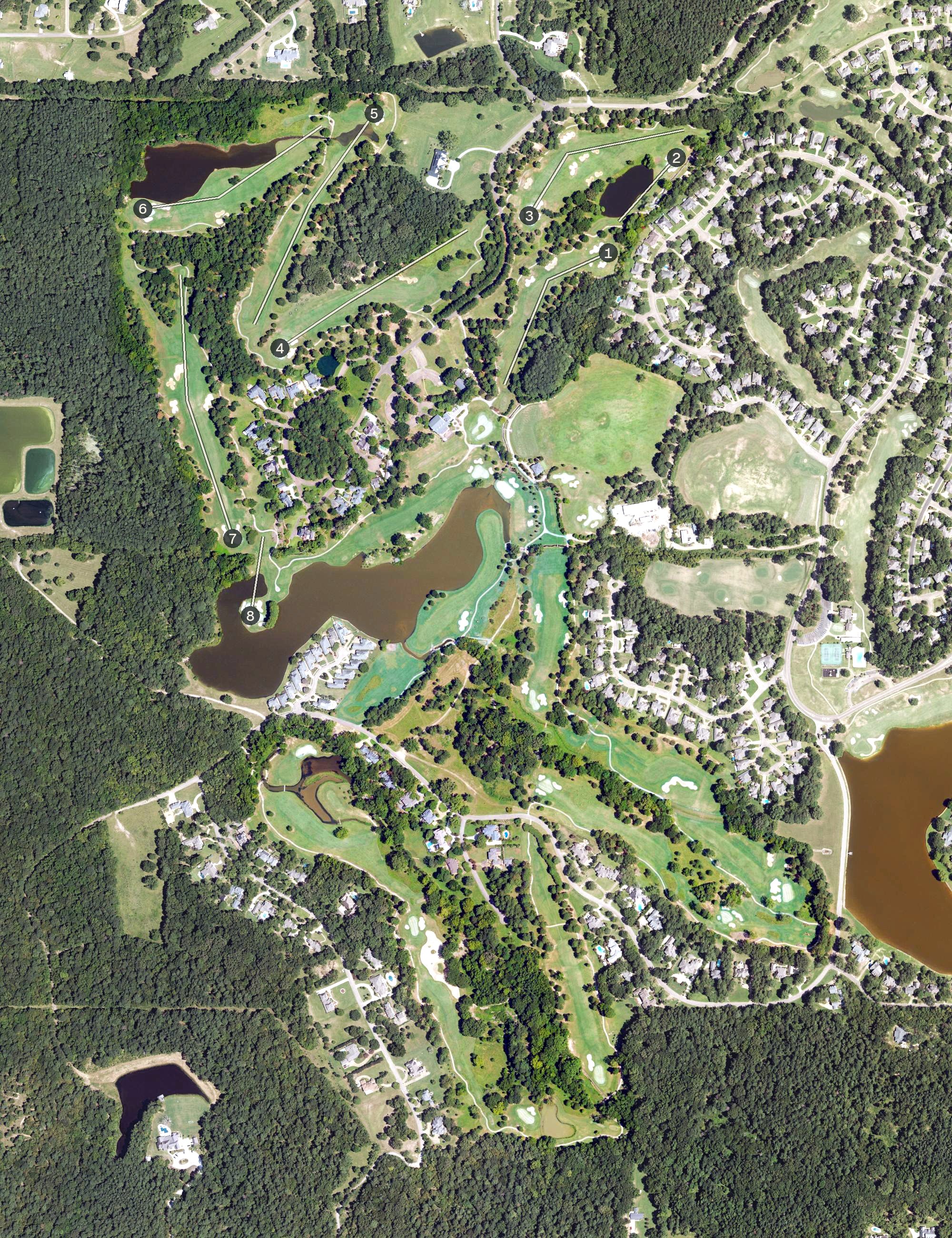 Aerial view of Annandale Golf Club, MS