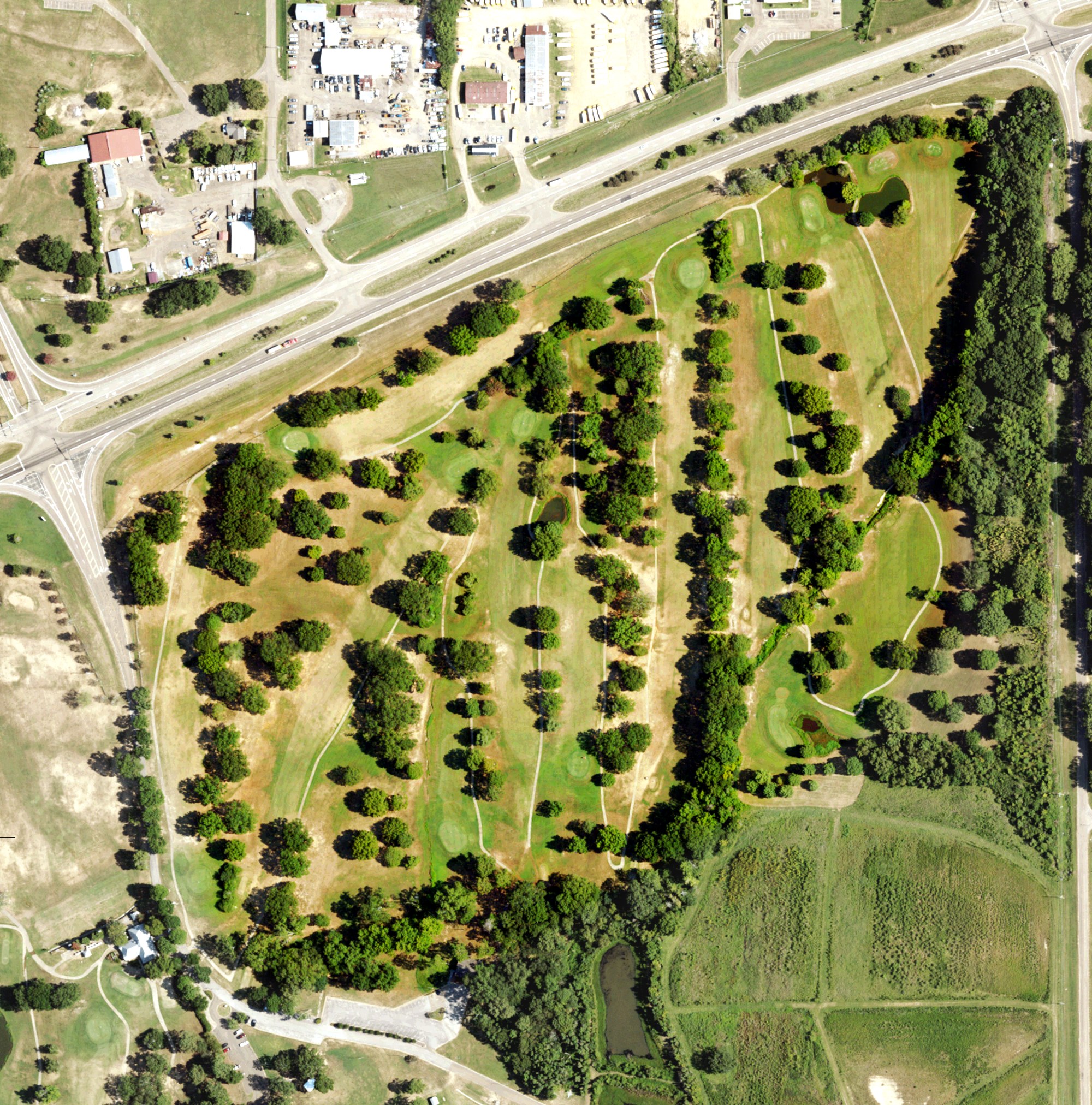Aerial view of Eagle Ridge Golf Course, MS