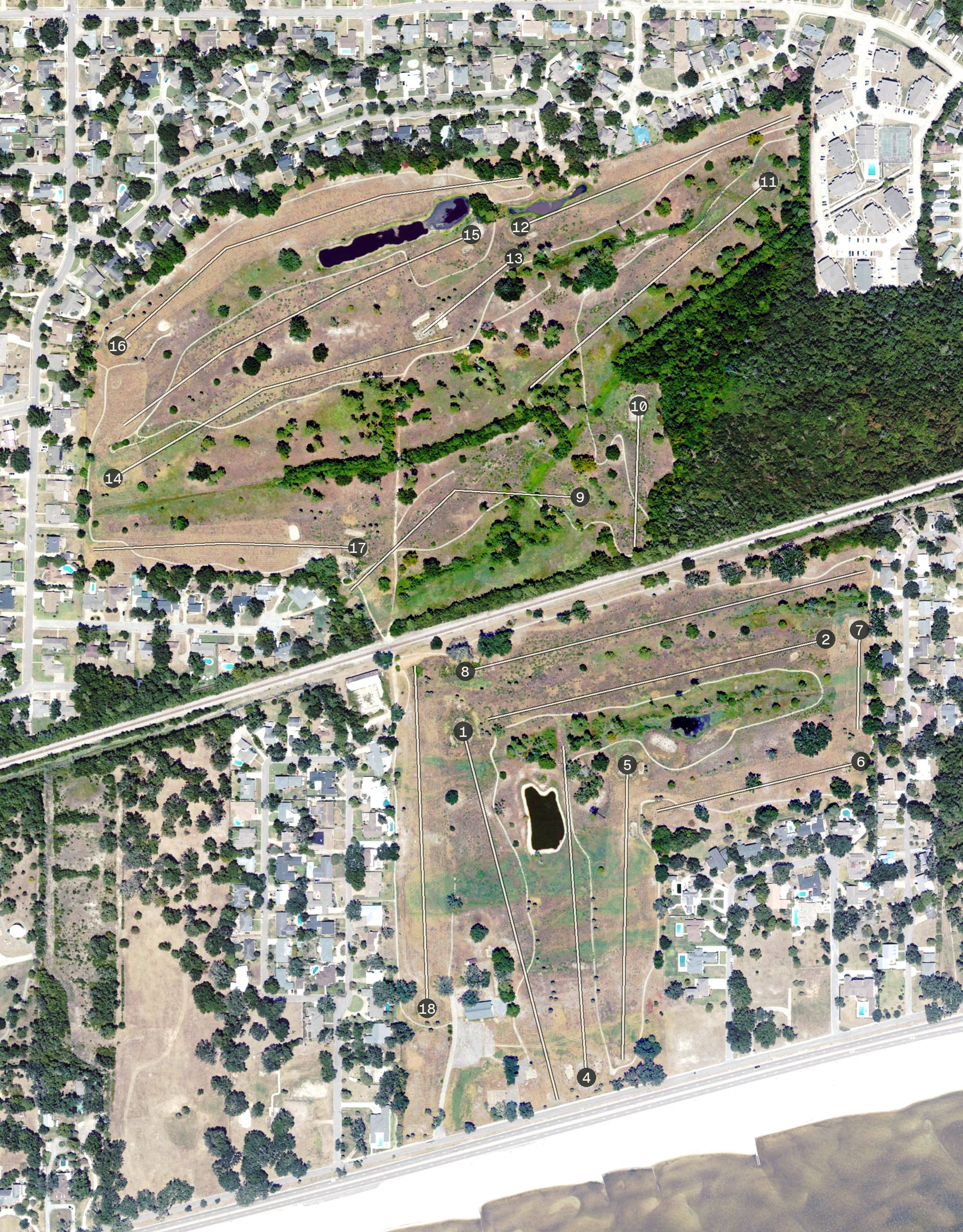 Aerial view of Great Southern Golf Club, MS