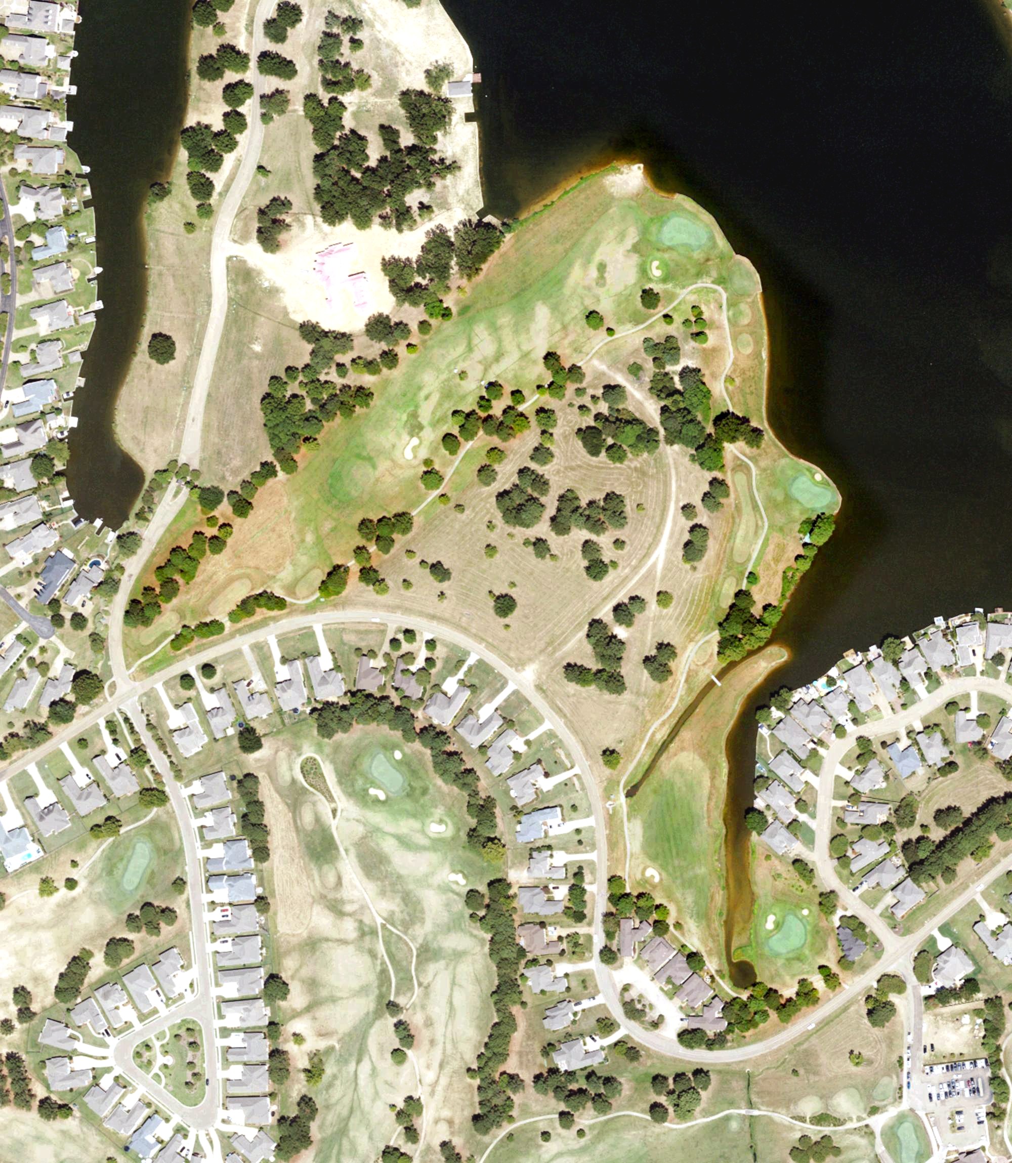Aerial view of Lake Caroline Golf Club, MS