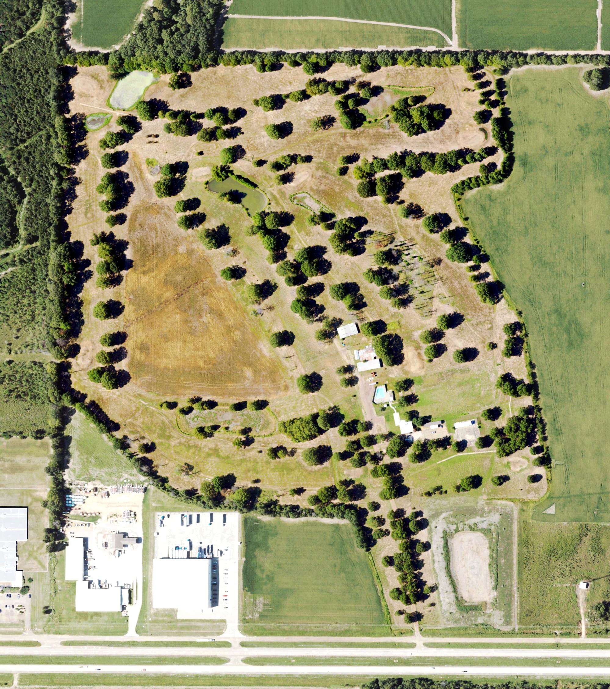 Aerial view of Leflore County County Club, MS