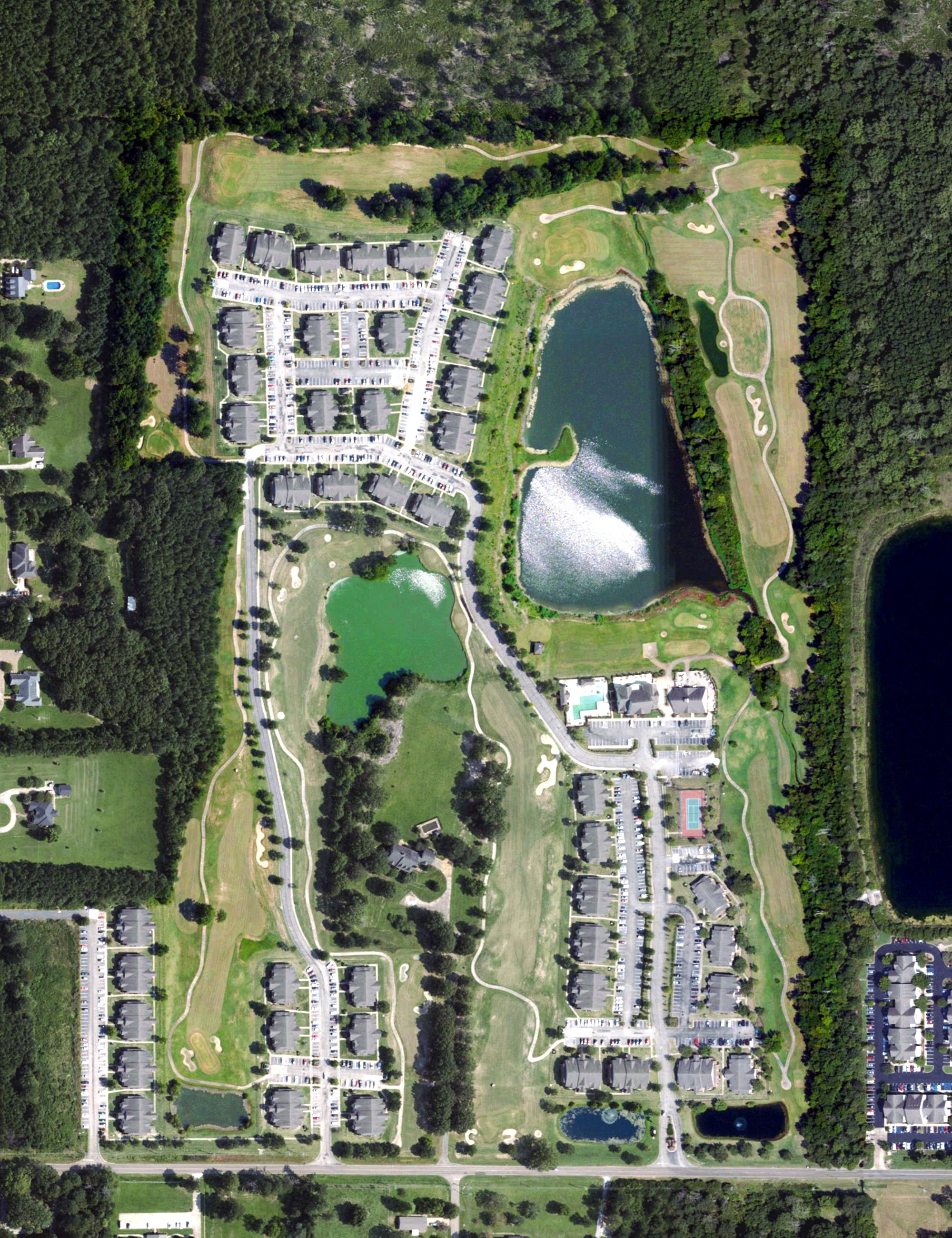 Aerial view of Link's Golf Course, MS