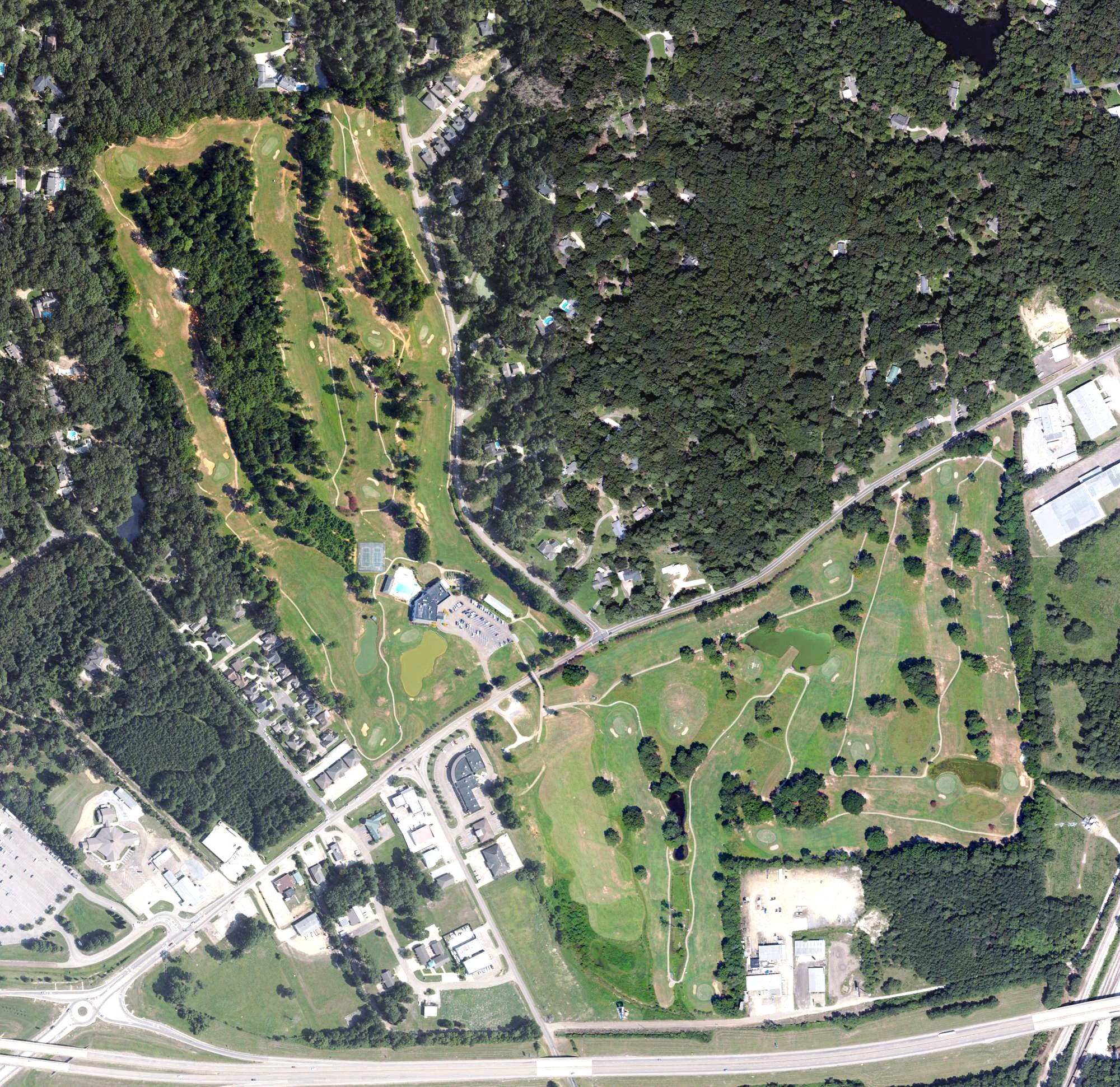 Aerial view of Lion Hills, MS