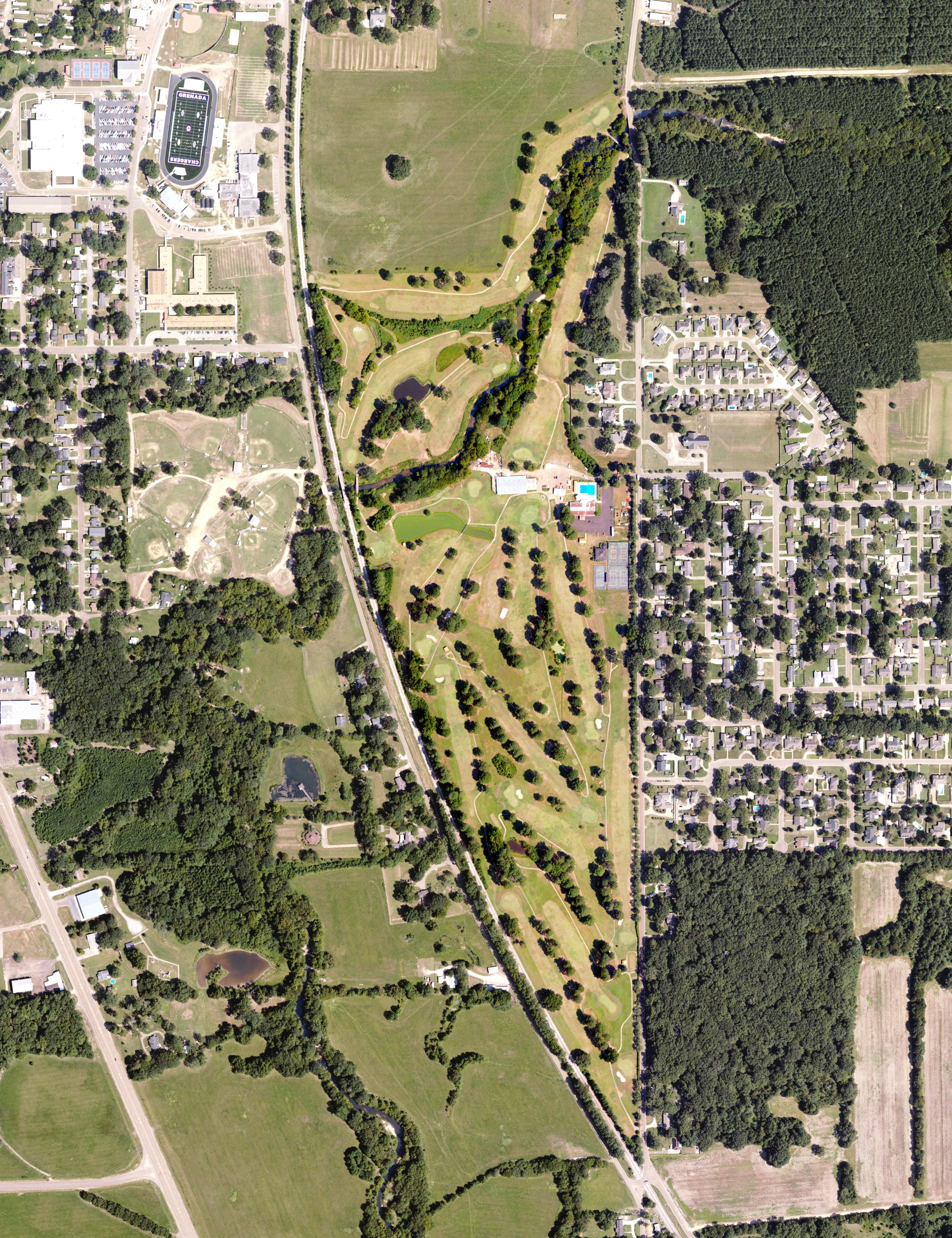 Aerial view of Perry Creek Golf & Racquet Club, MS