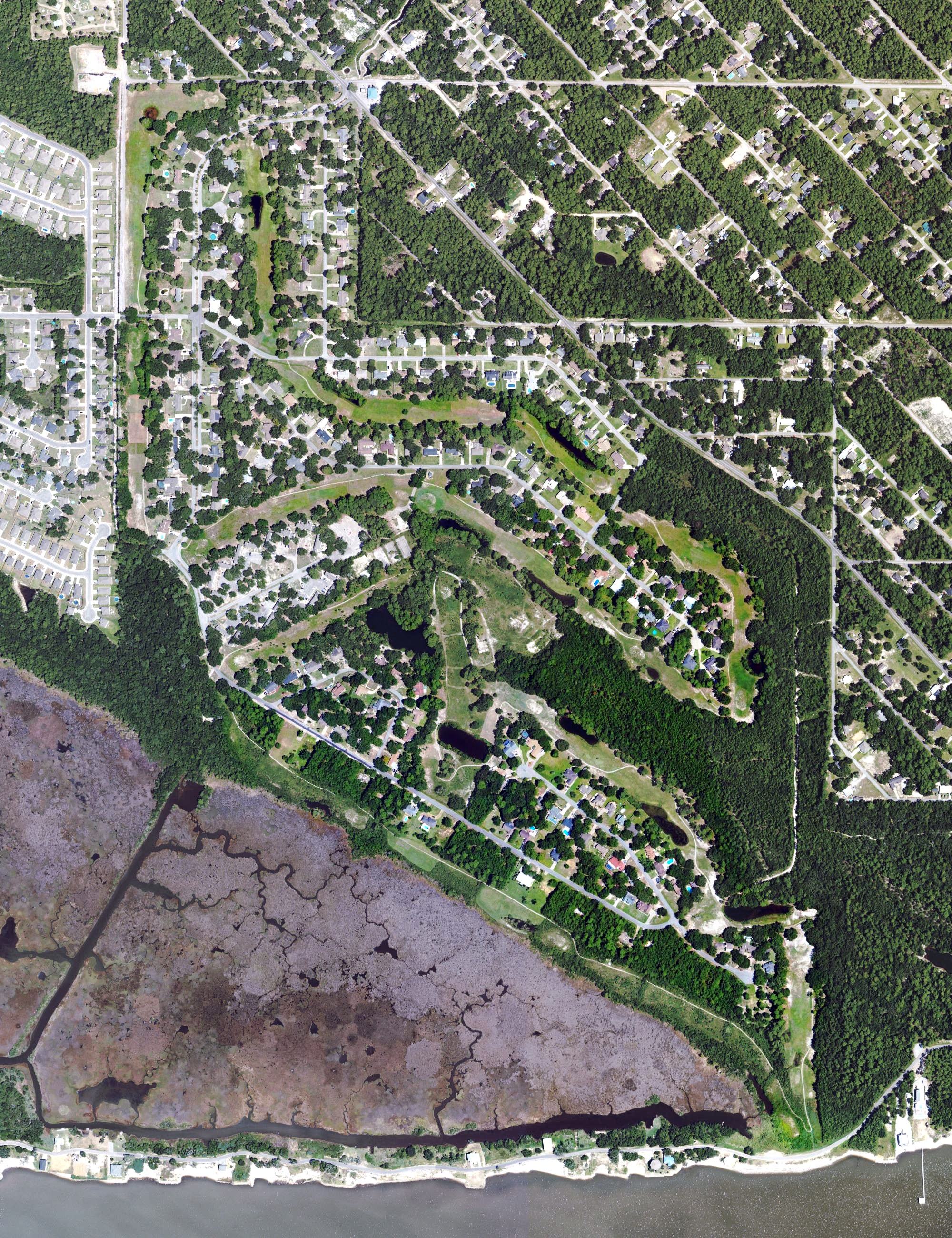 Aerial view of Saint Andrews Golf Club, MS