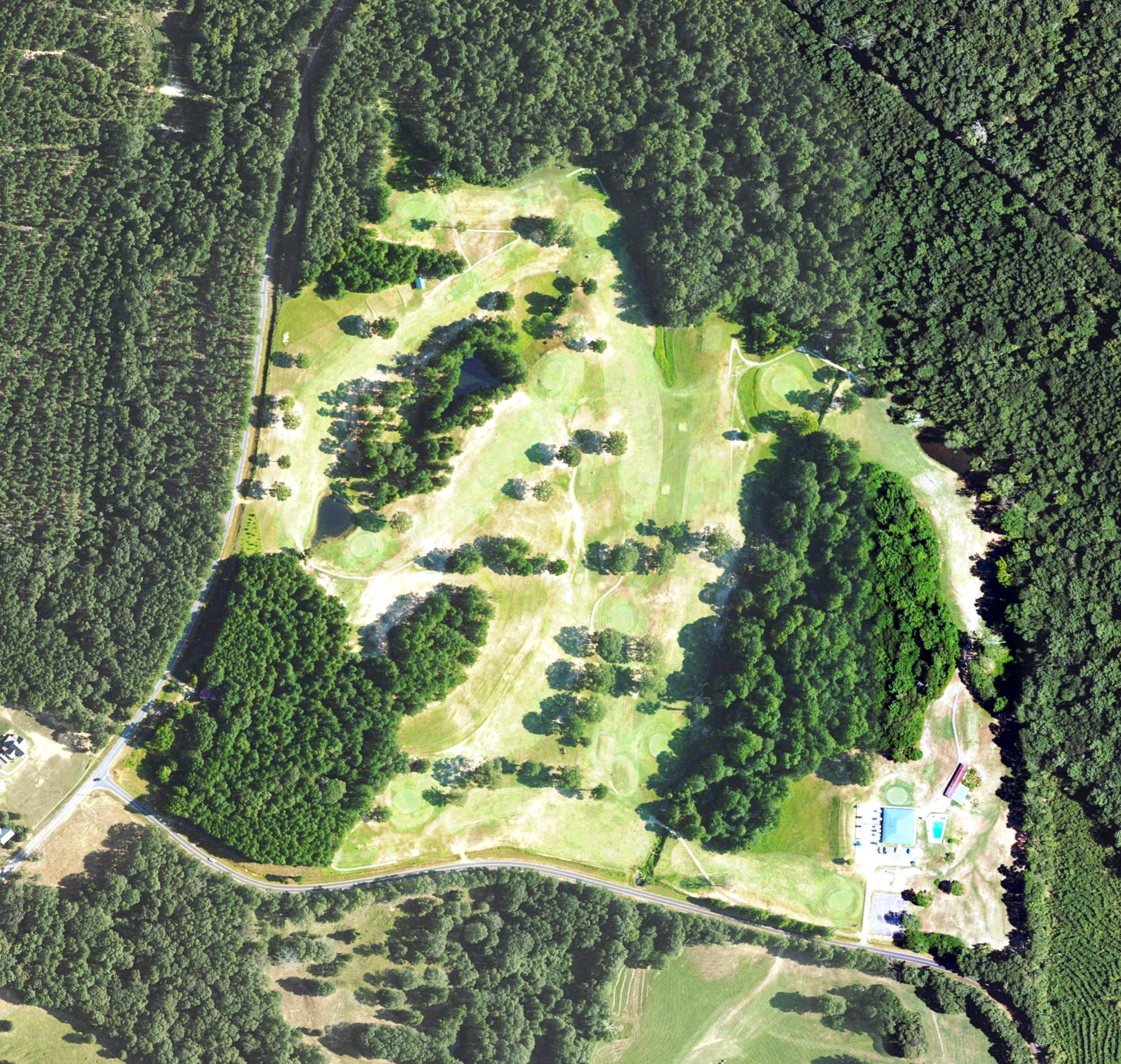 Aerial view of Simpson County Golf Course, MS