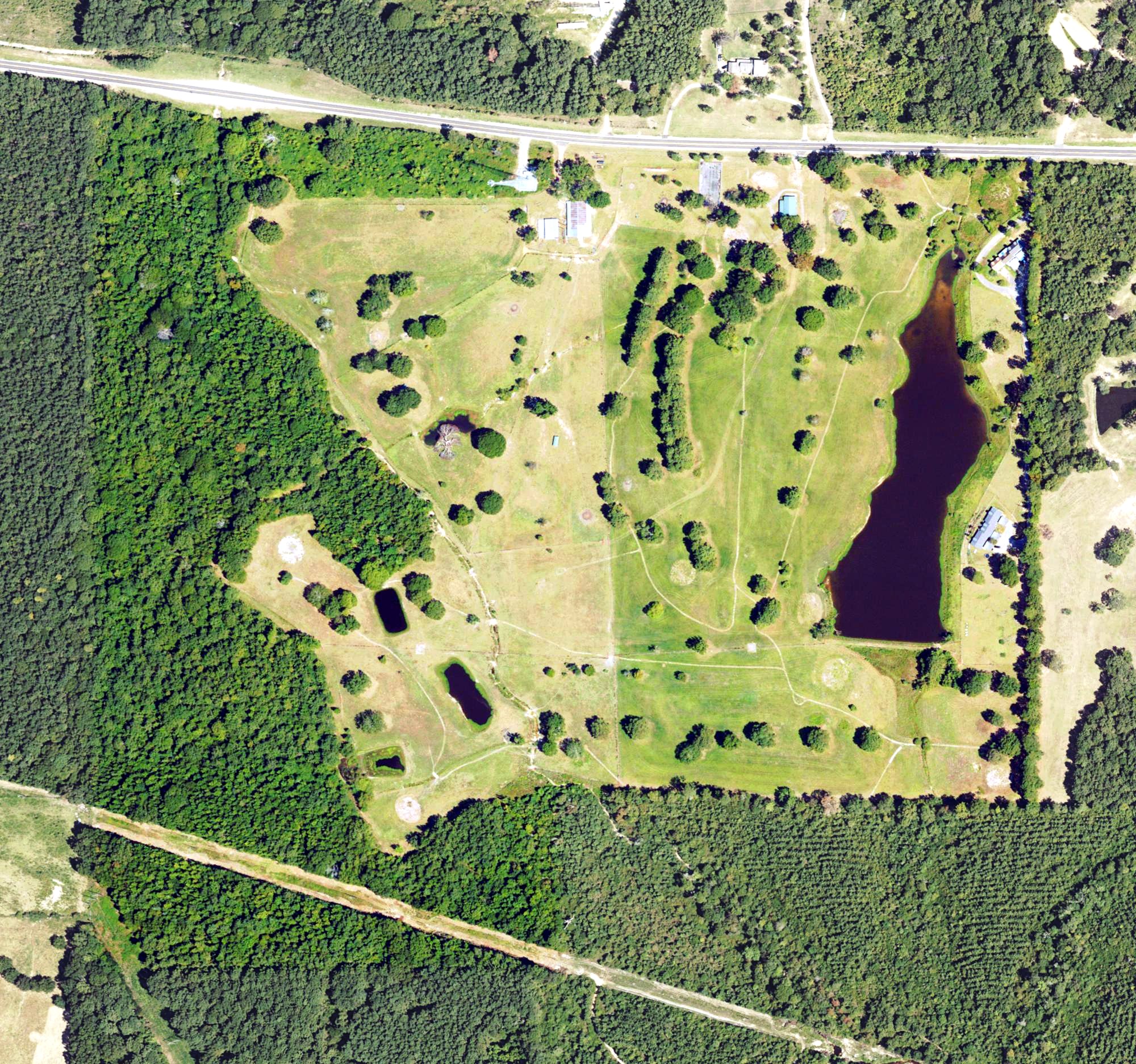 Aerial view of Southern Gate Golf Course, MS