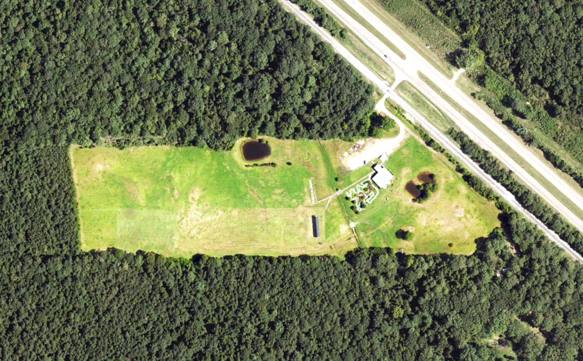 Aerial view of The Meadows Golf and Driving Range, MS