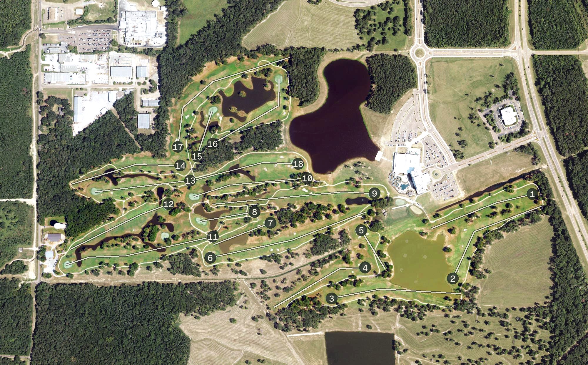 Aerial view of The Refuge, MS