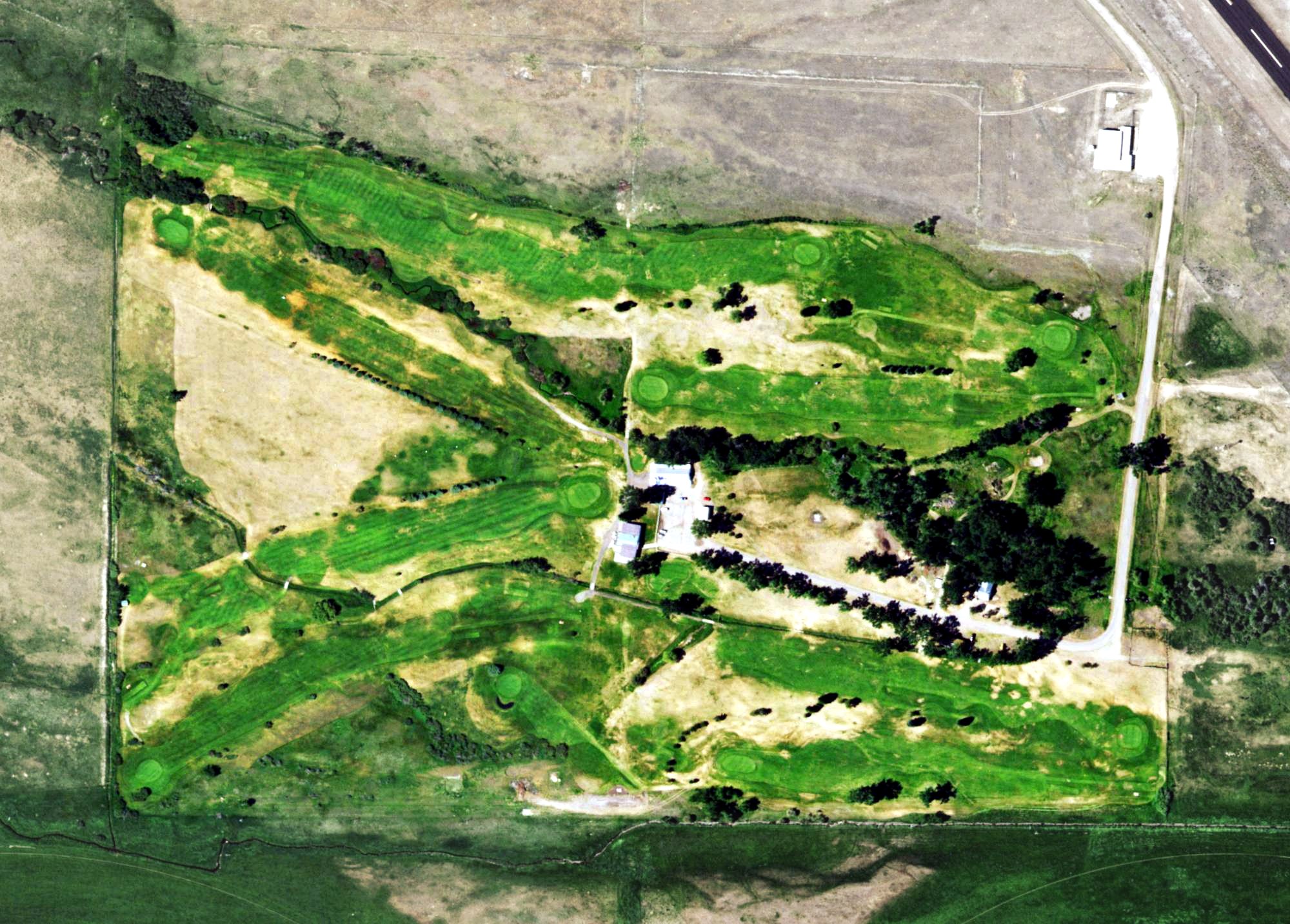Aerial view of Deer Park, MT