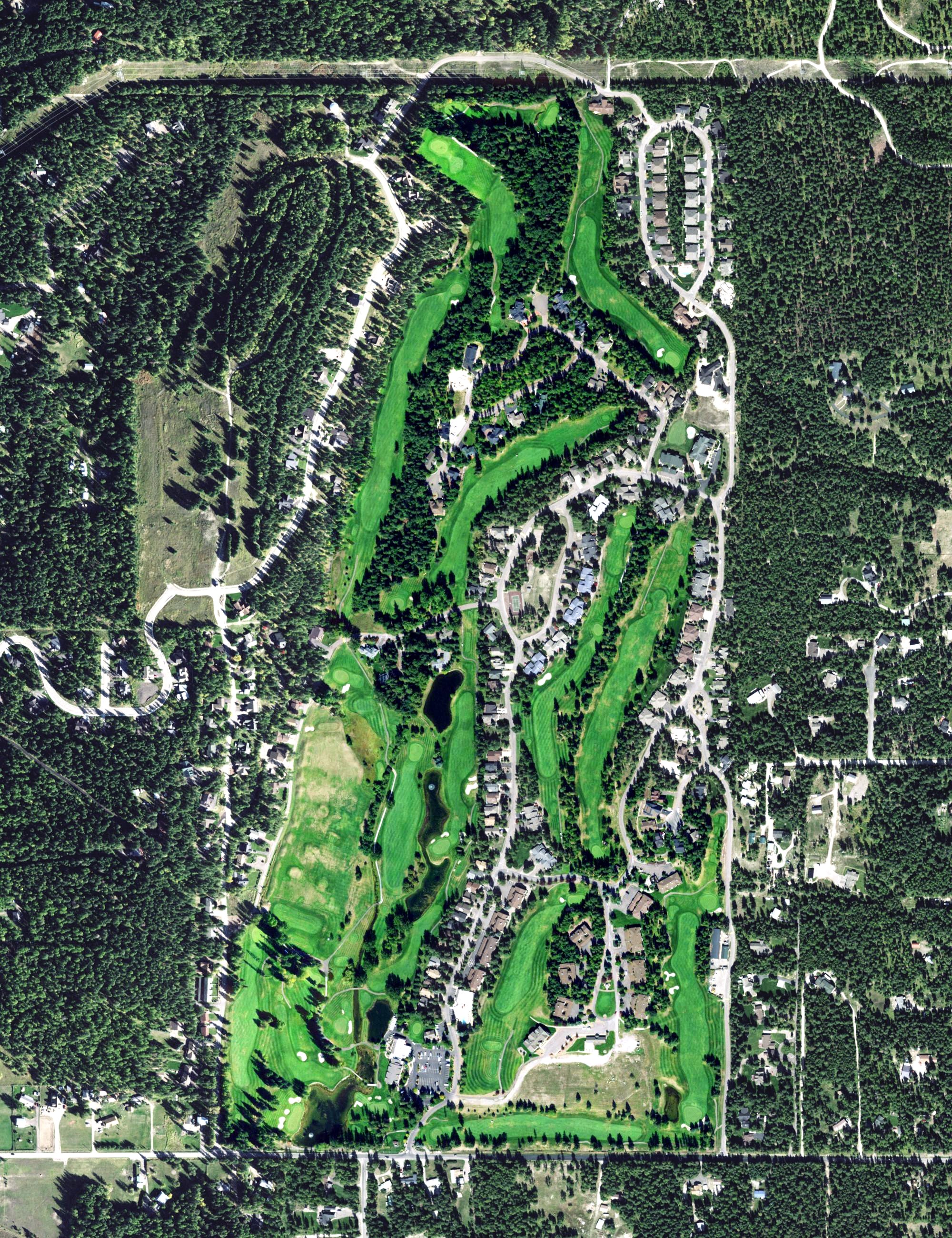 Aerial view of Meadow Lake Golf Club, MT