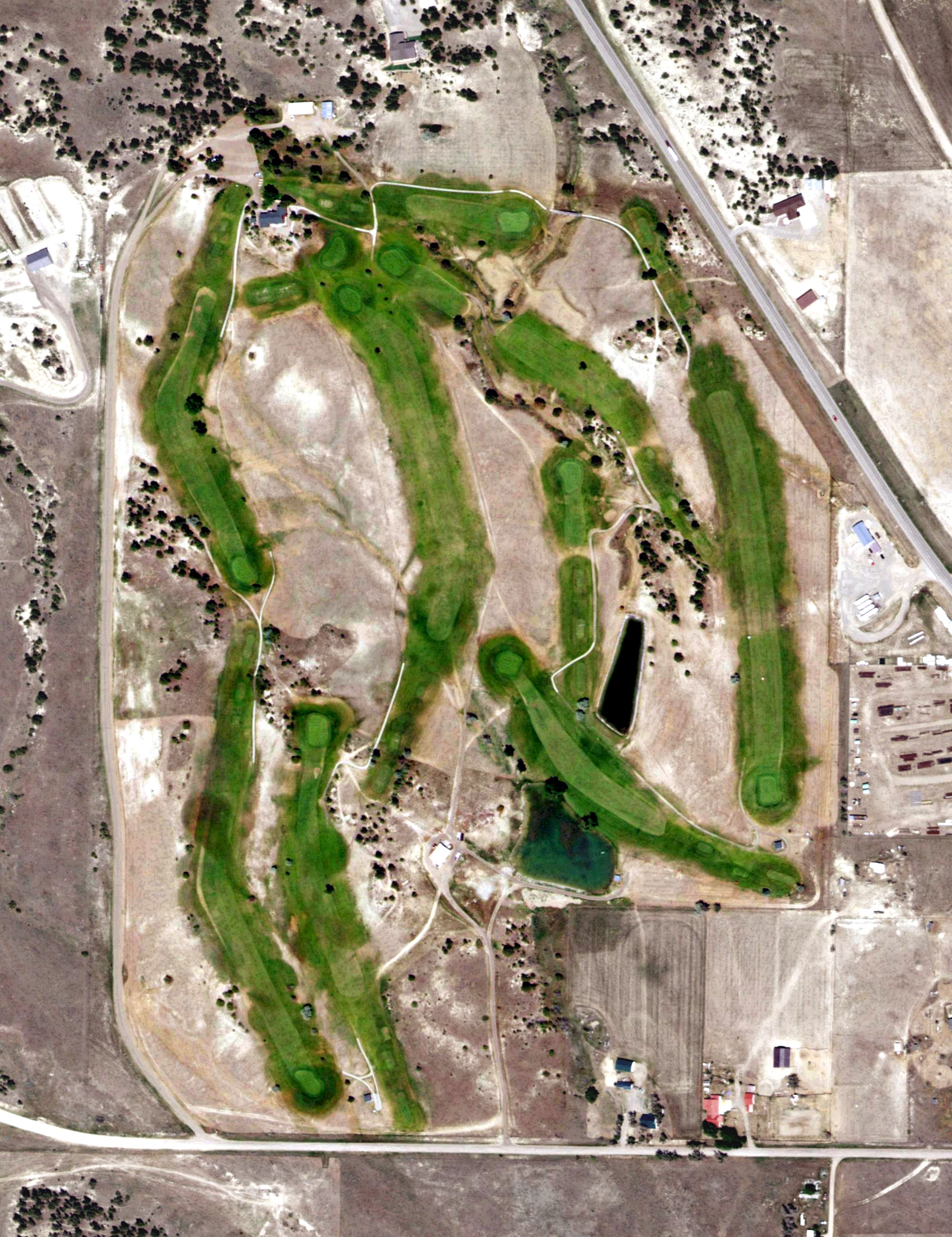 Aerial view of Pine Ridge Golf Club, MT