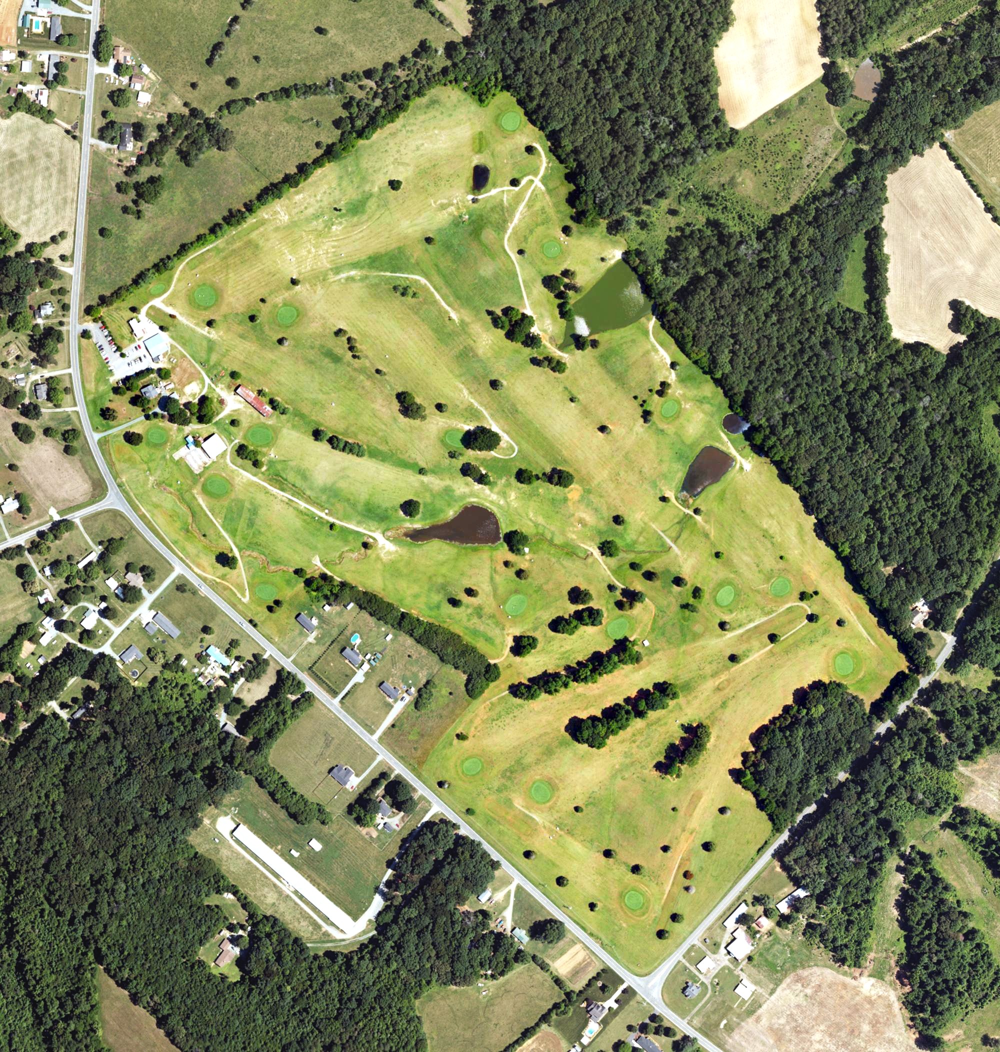 Aerial view of Brookwood Golf Course, NC