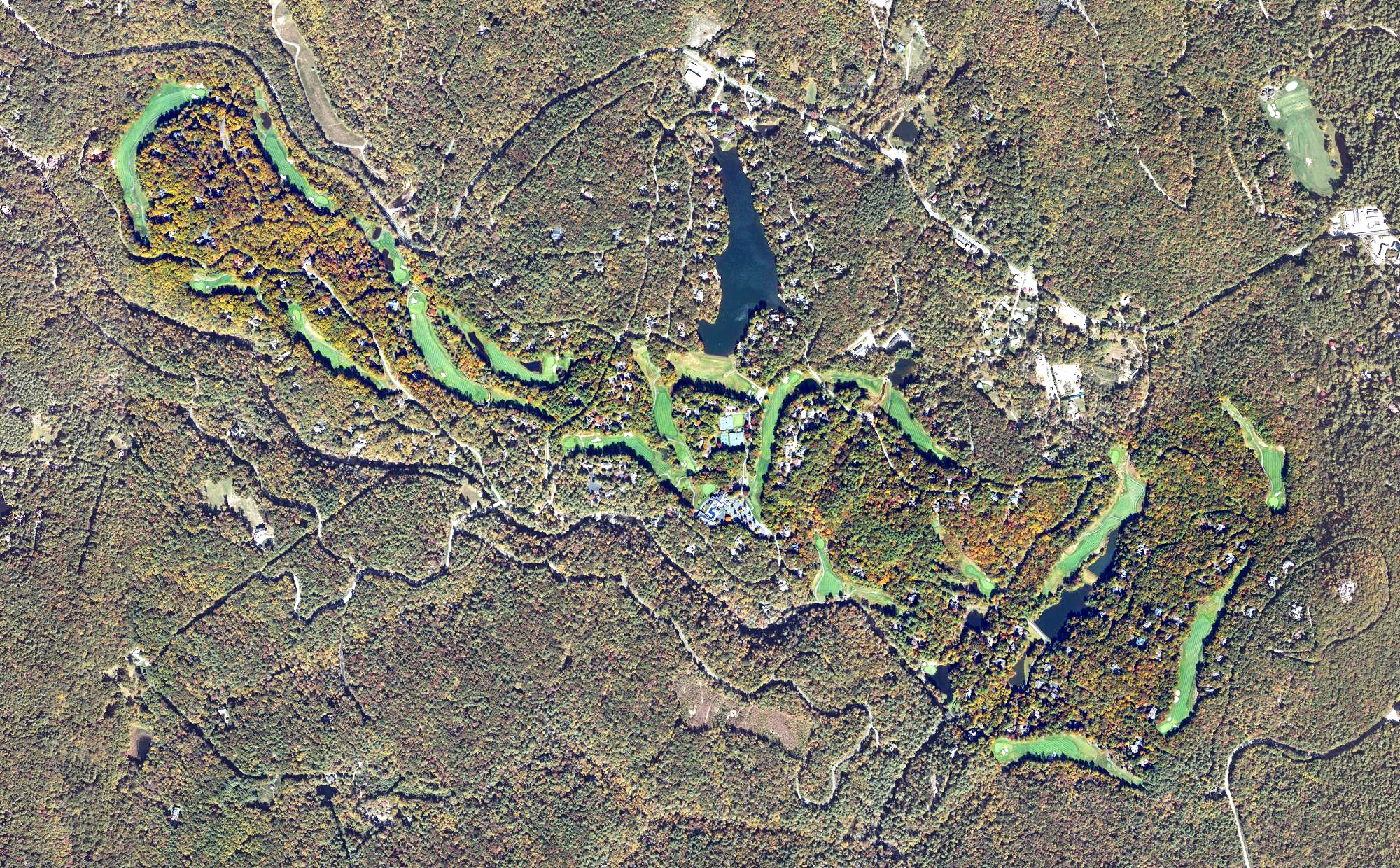 Aerial view of Burlingame Country Club, NC