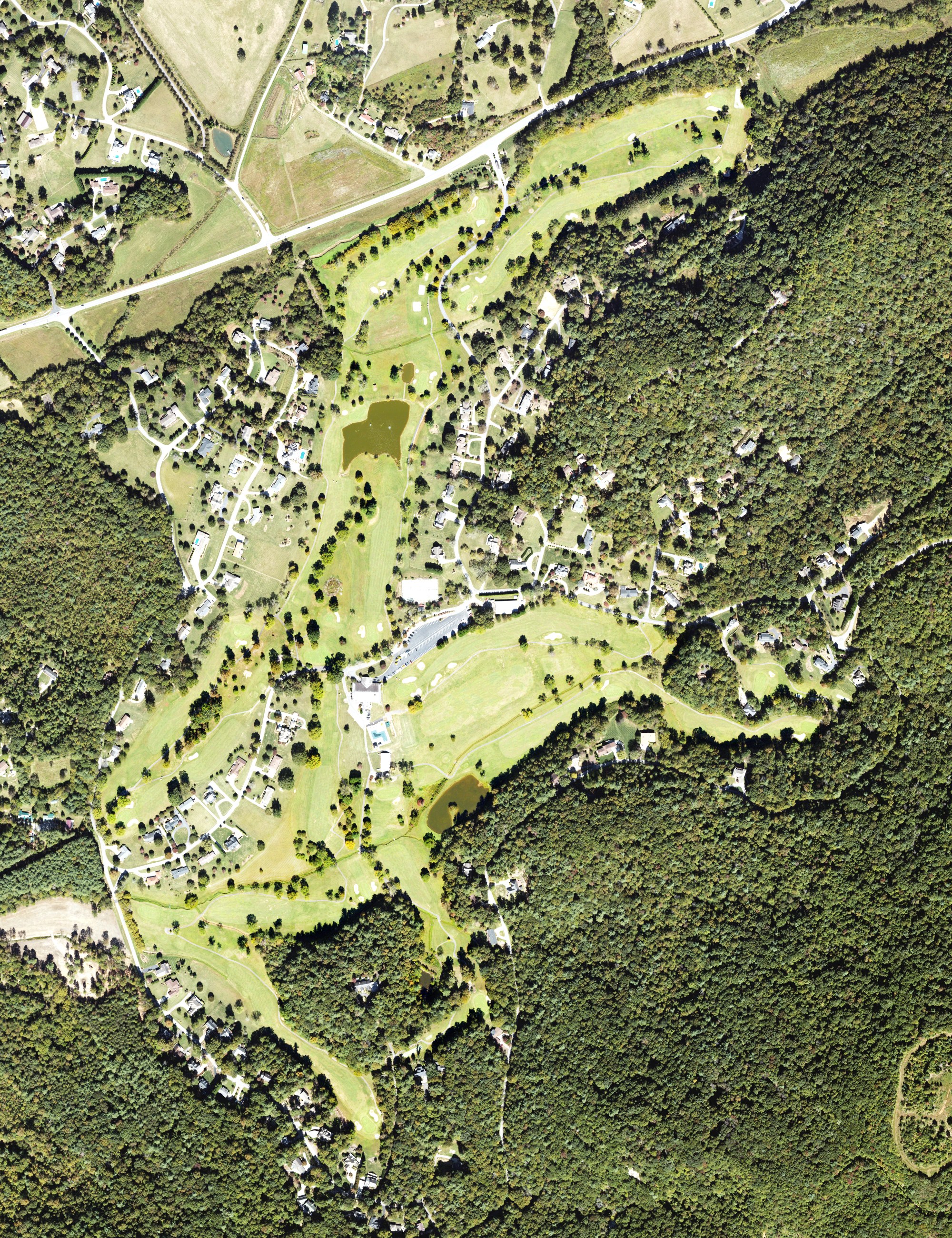 Aerial view of Cedar Rock Country Club, NC