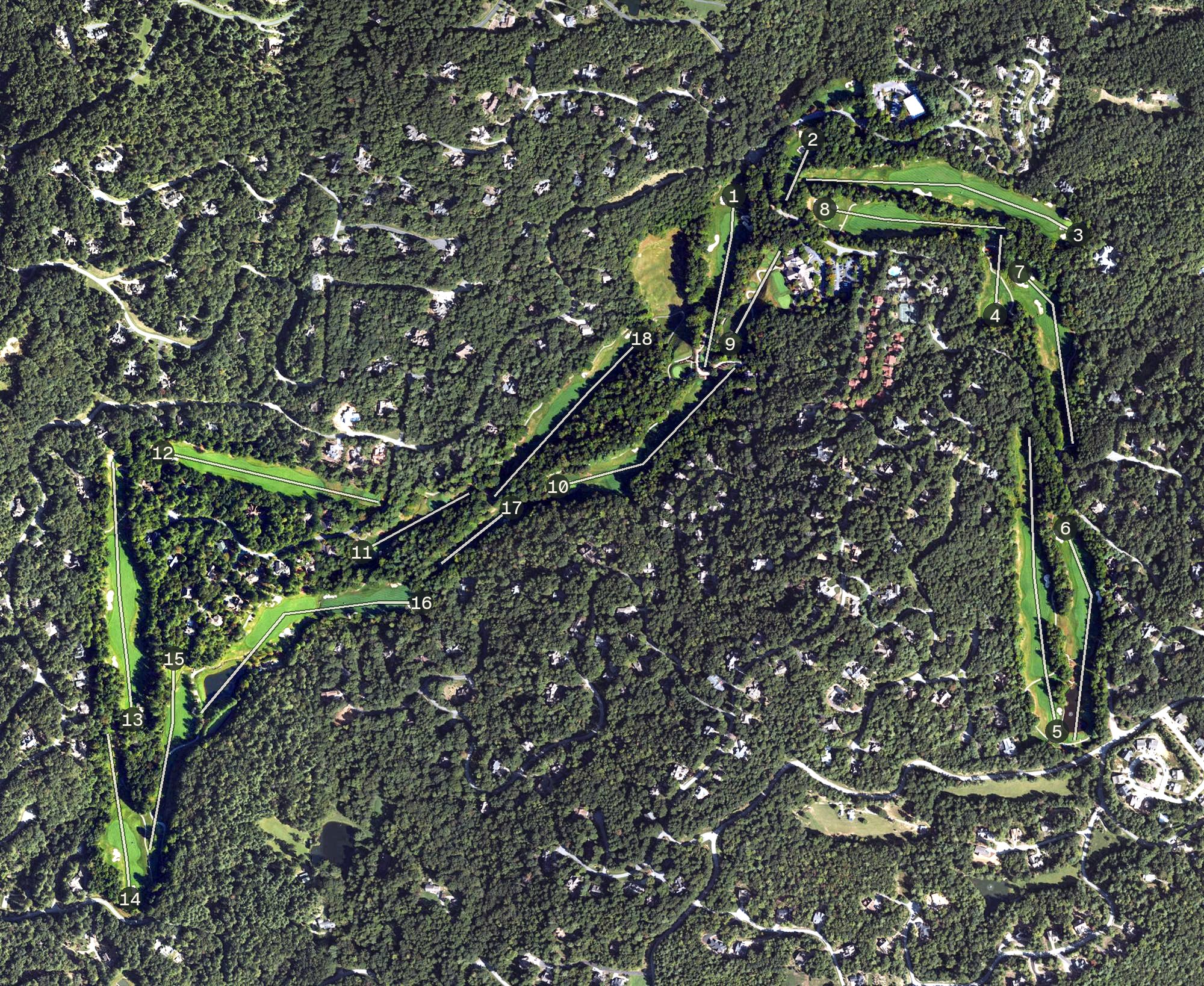 Aerial view of Champion Hills, NC