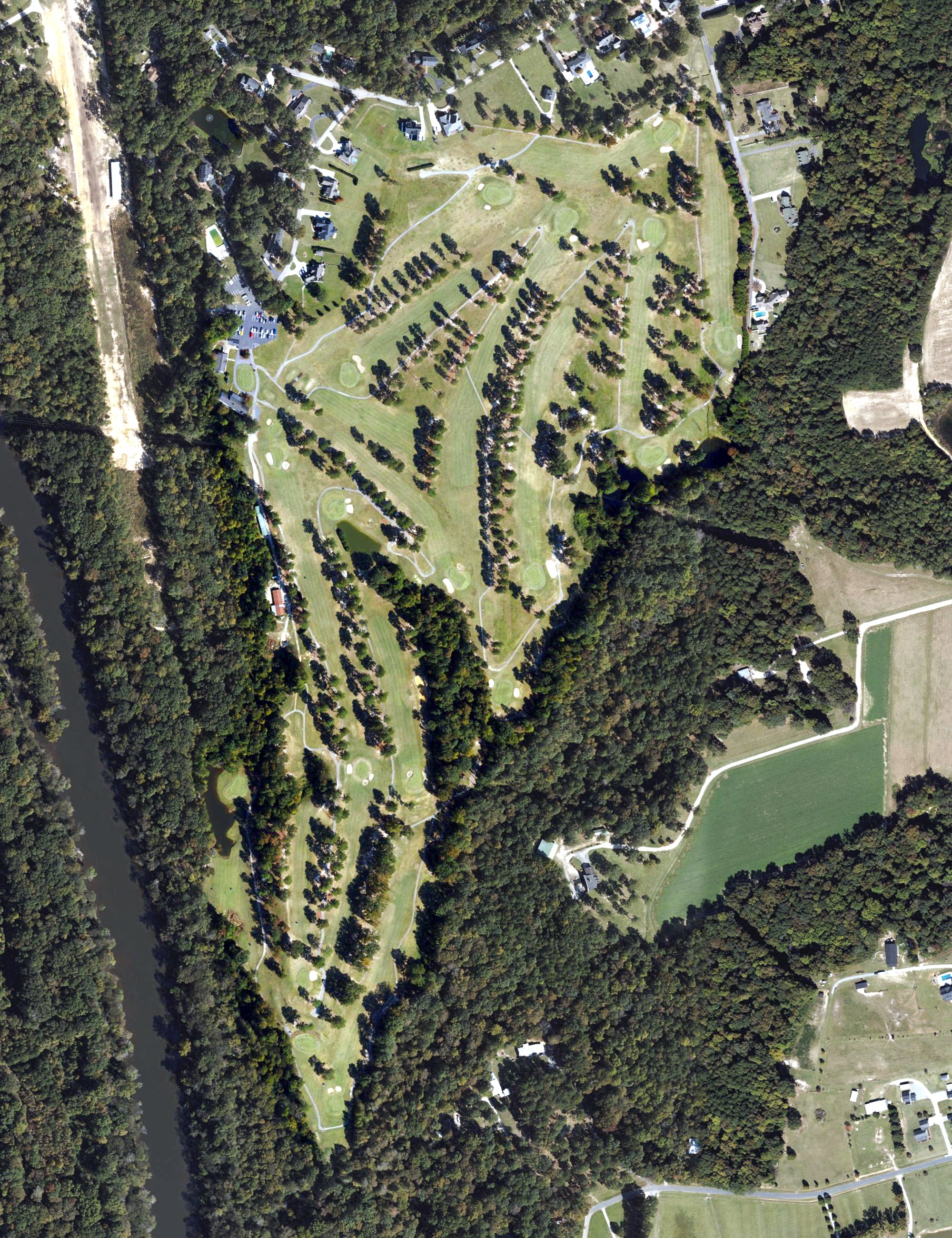 Aerial view of Chicora Golf Club, NC