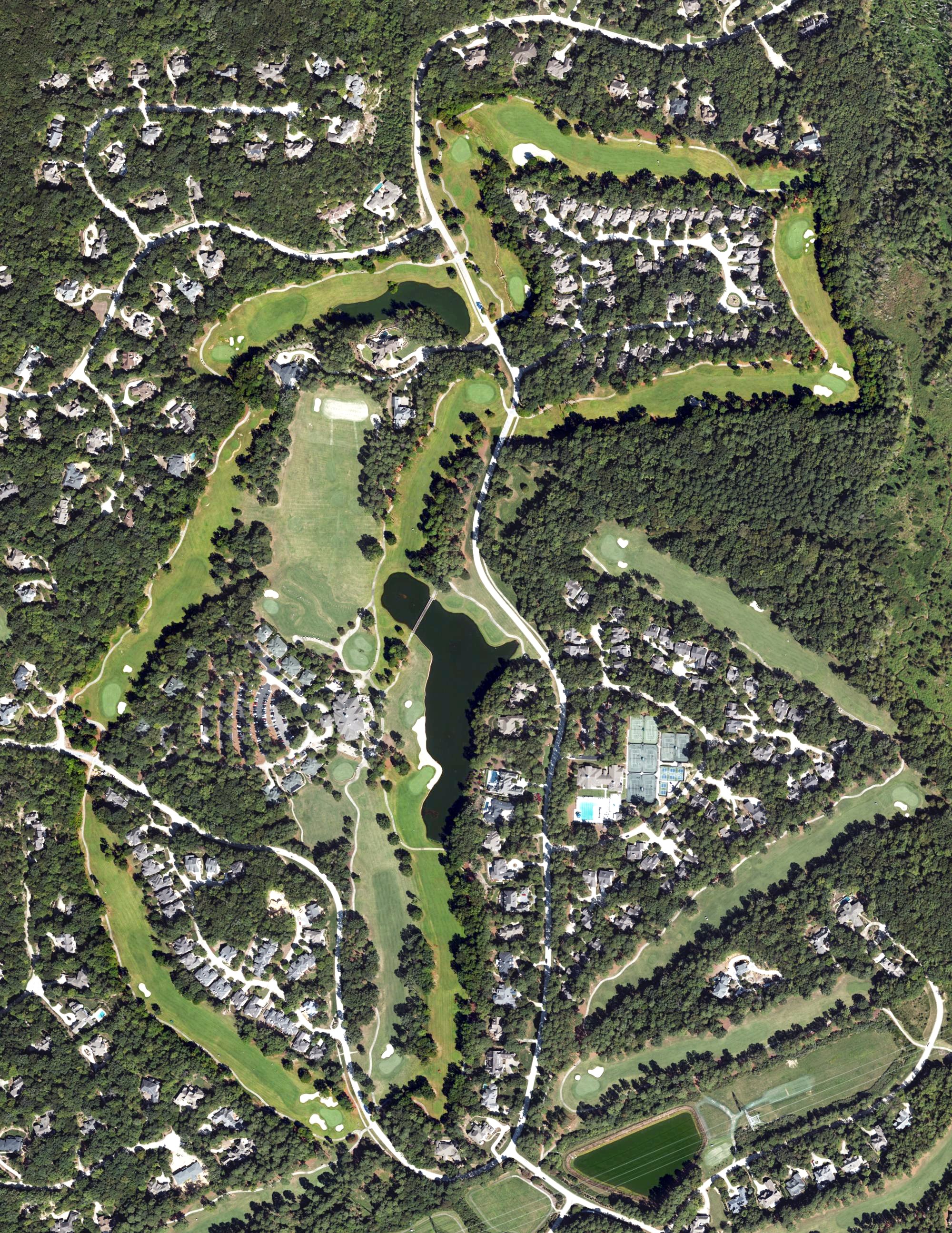 Aerial view of Foothills Course, NC