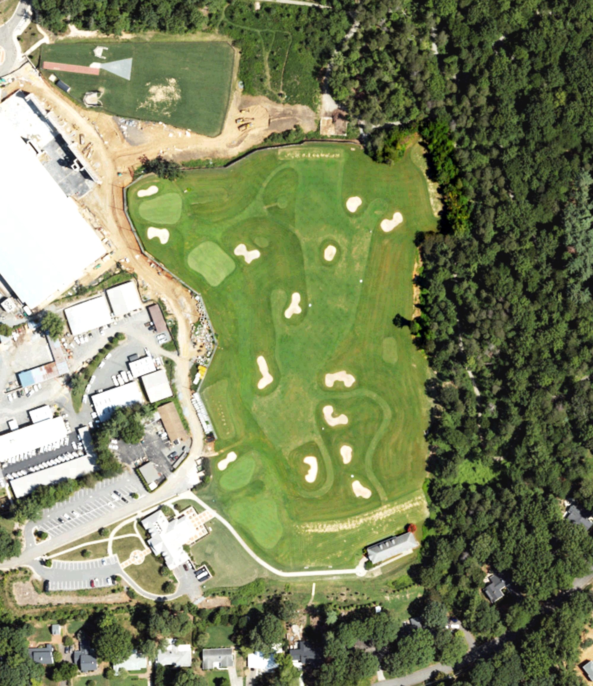 Aerial view of Haddock Golf Center, NC