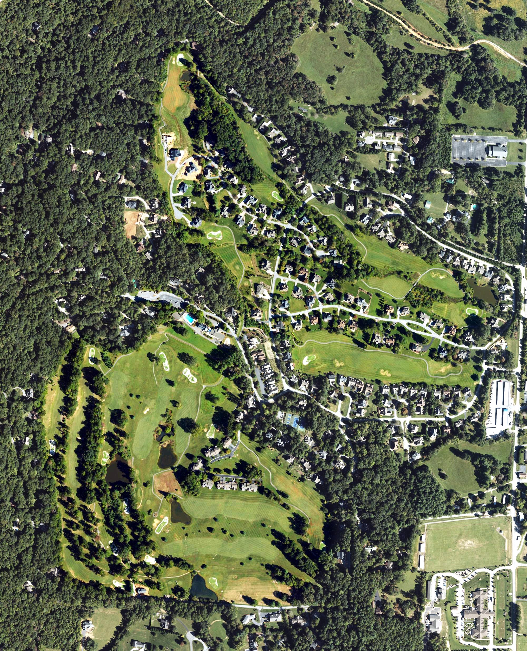 Aerial view of High Vista Golf Club, NC