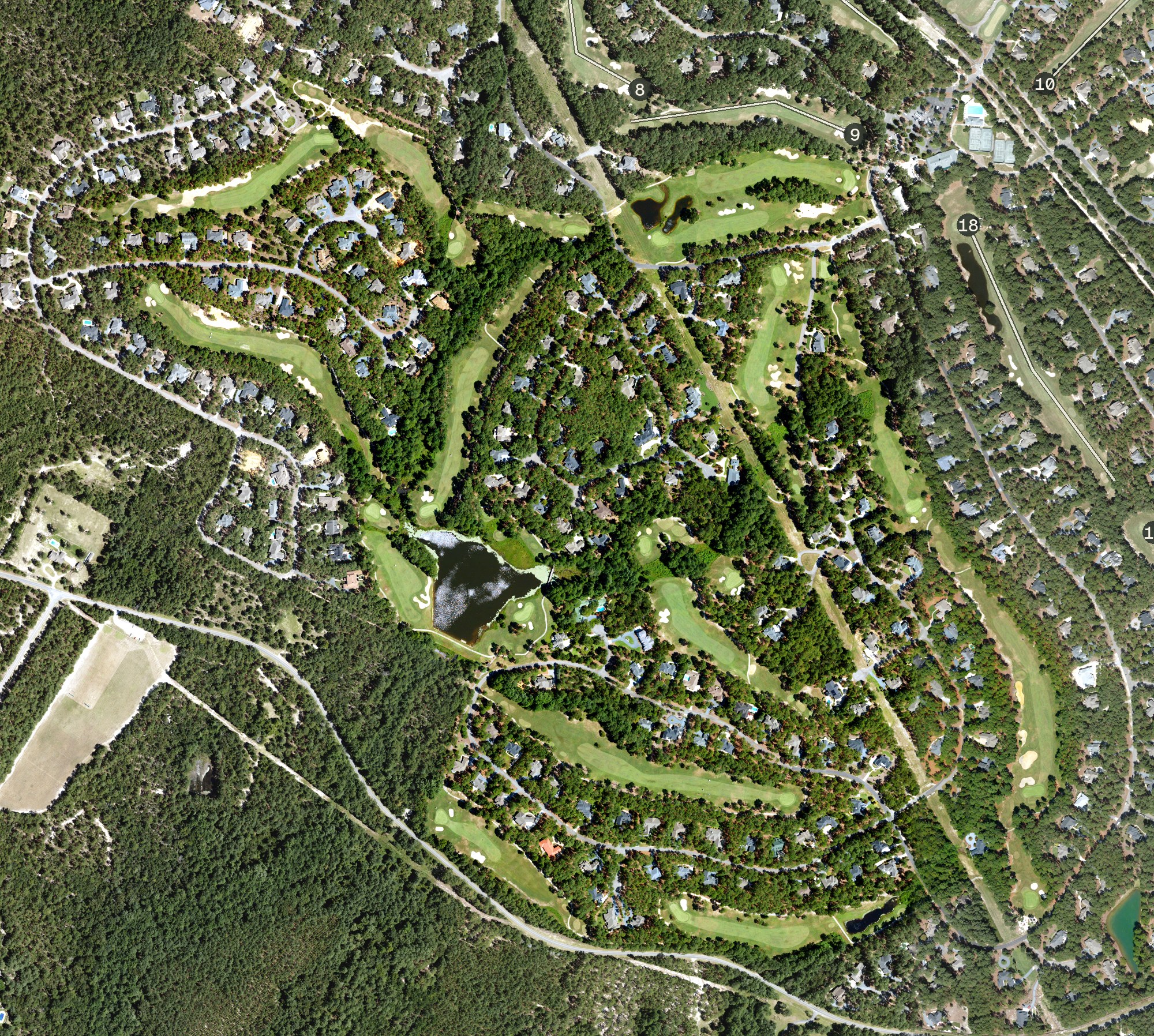 Aerial view of Holly, NC