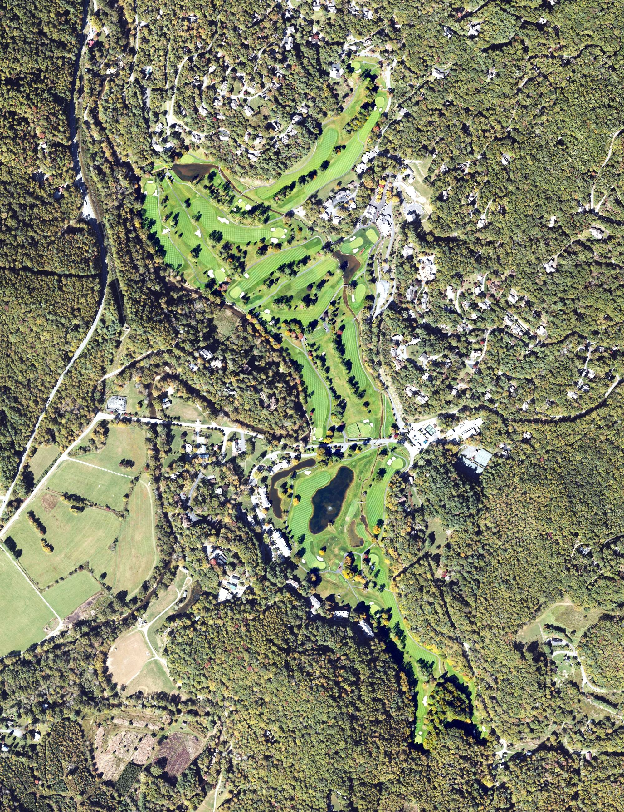 Aerial view of Hound Ears Club, NC