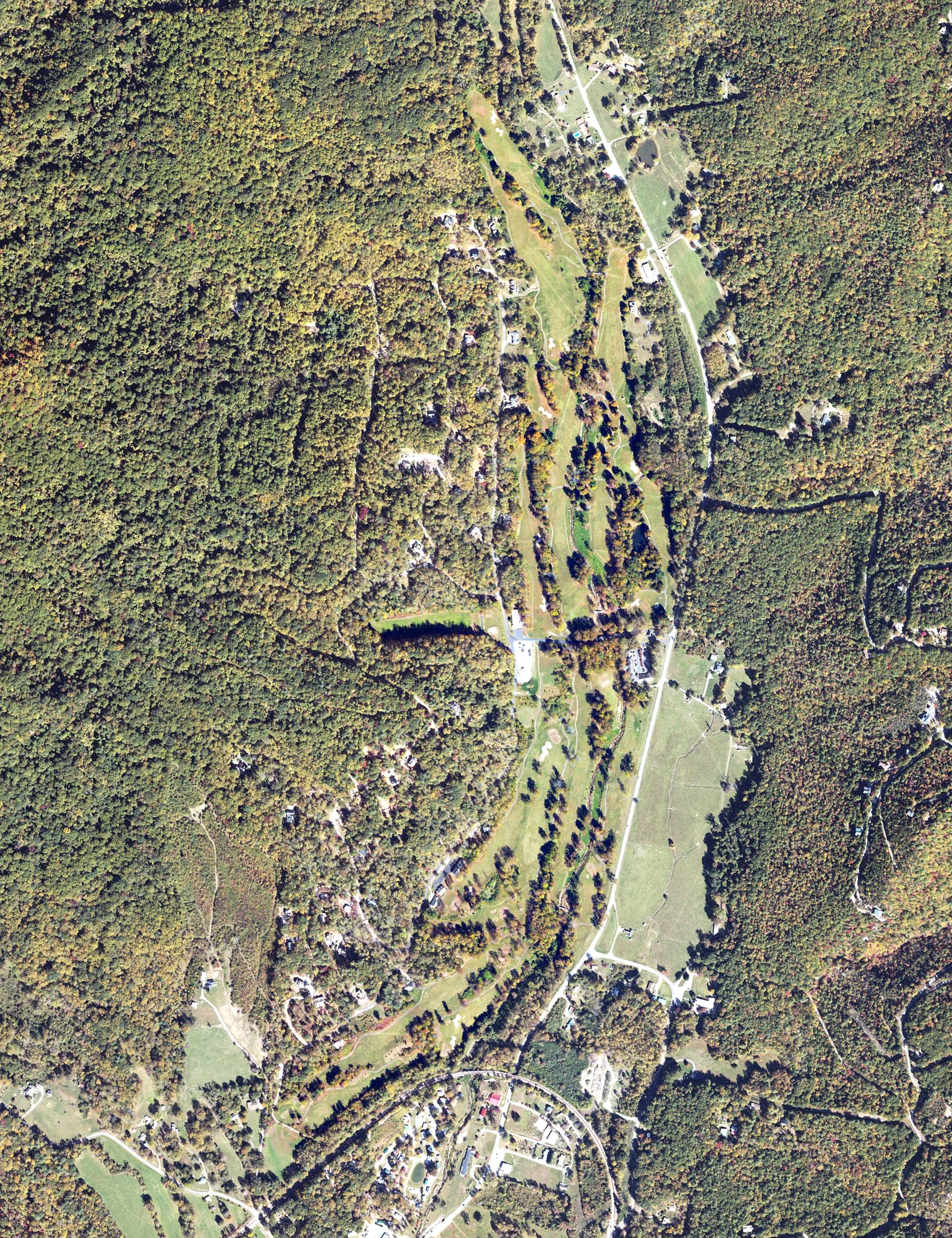 Aerial view of Linville Falls Golf Club, NC