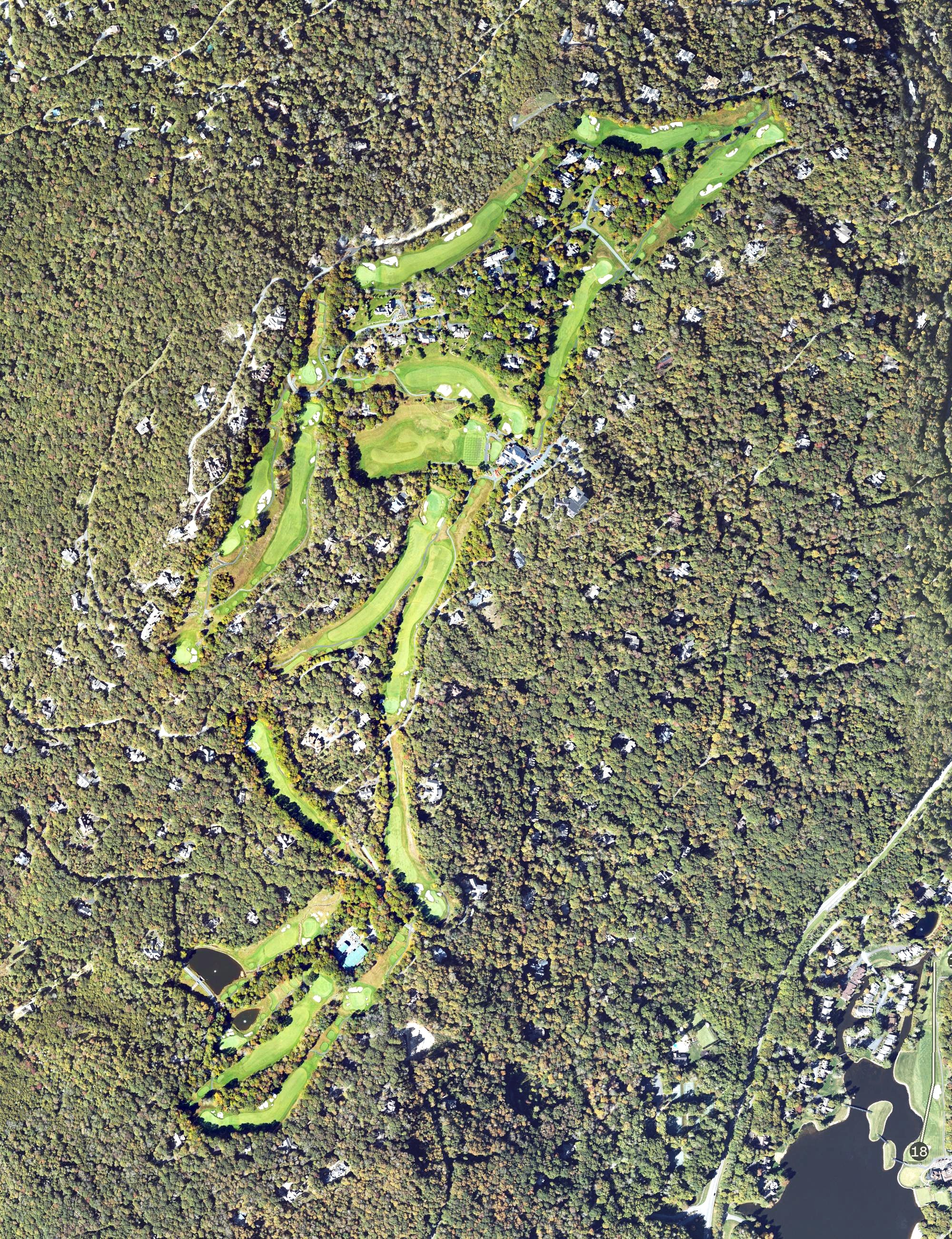 Aerial view of Linville Ridge, NC