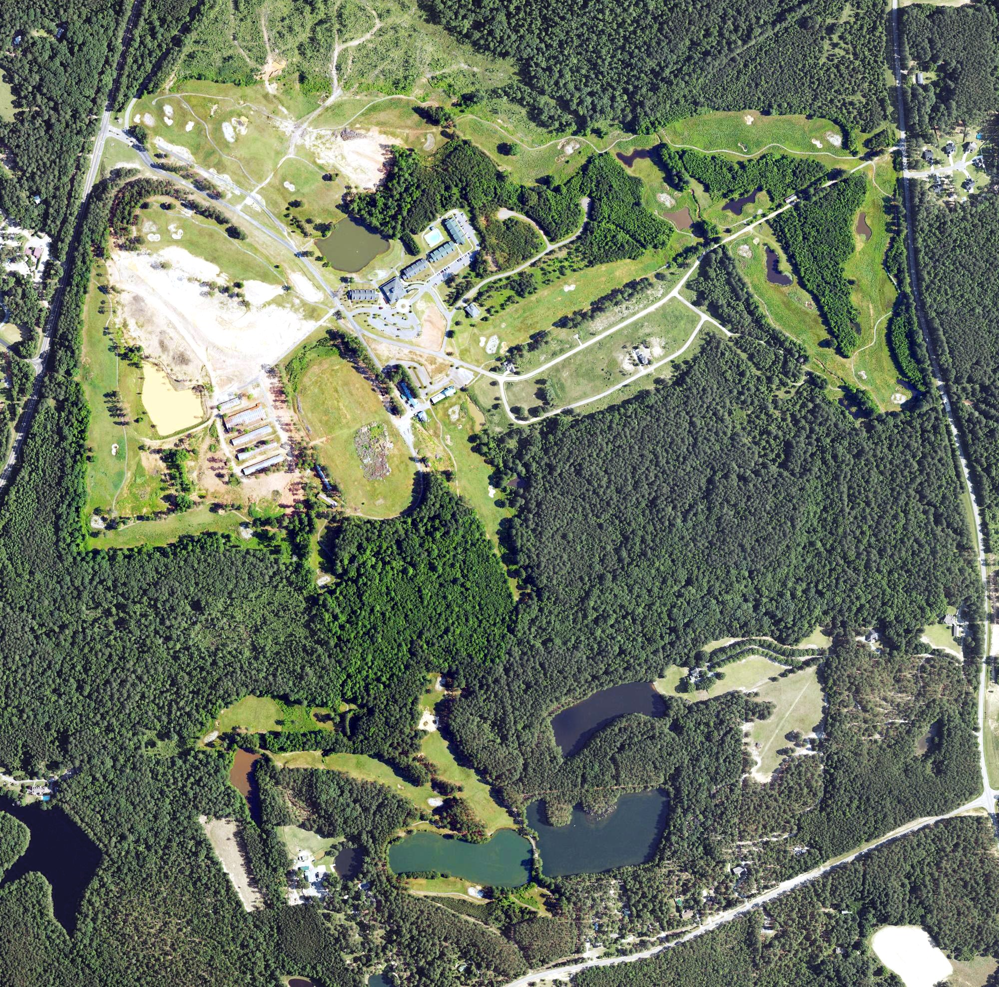 Aerial view of Little River Golf Course, NC