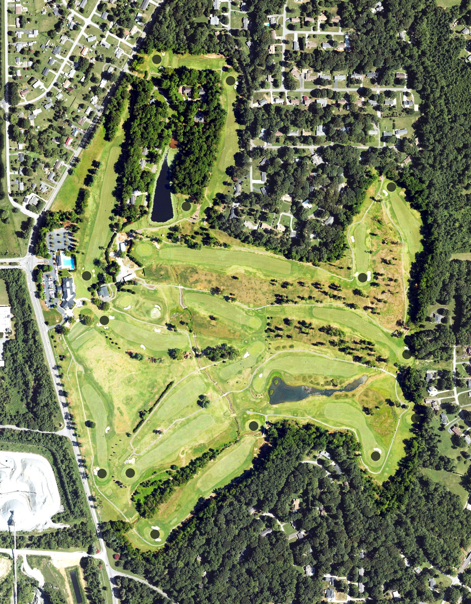 Aerial view of Maple Chase Golf & Country Club, NC