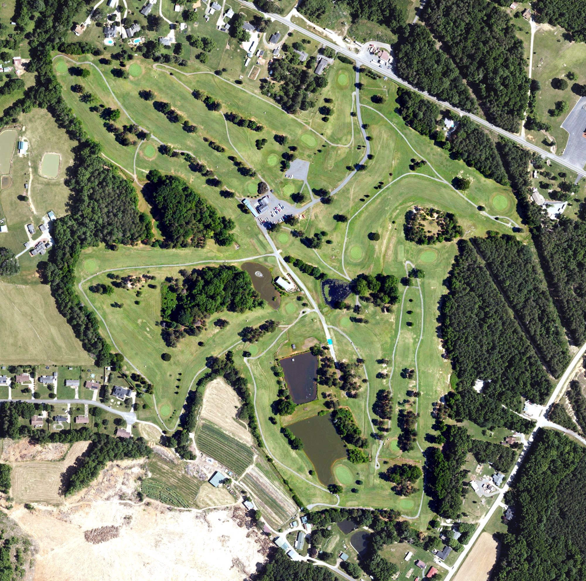 Aerial view of McCanless Golf Club, NC