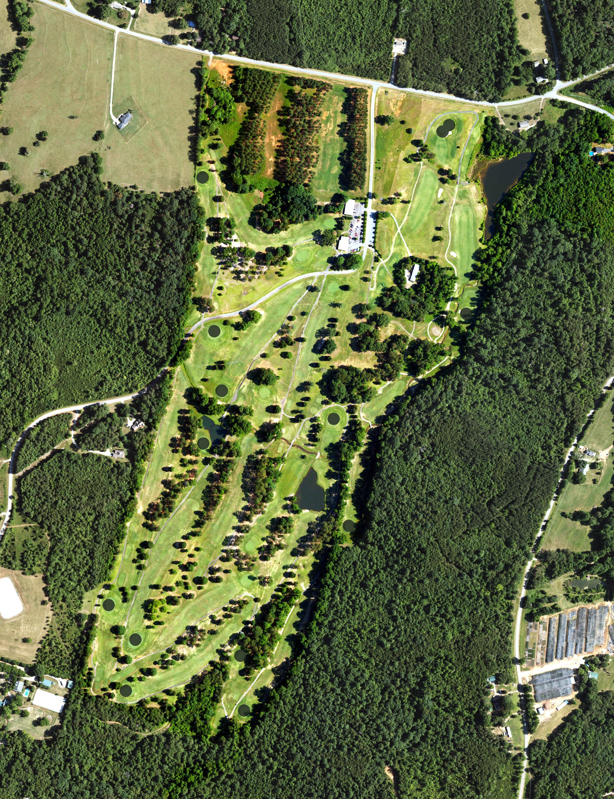 Aerial view of Meadowbrook Golf Club, NC