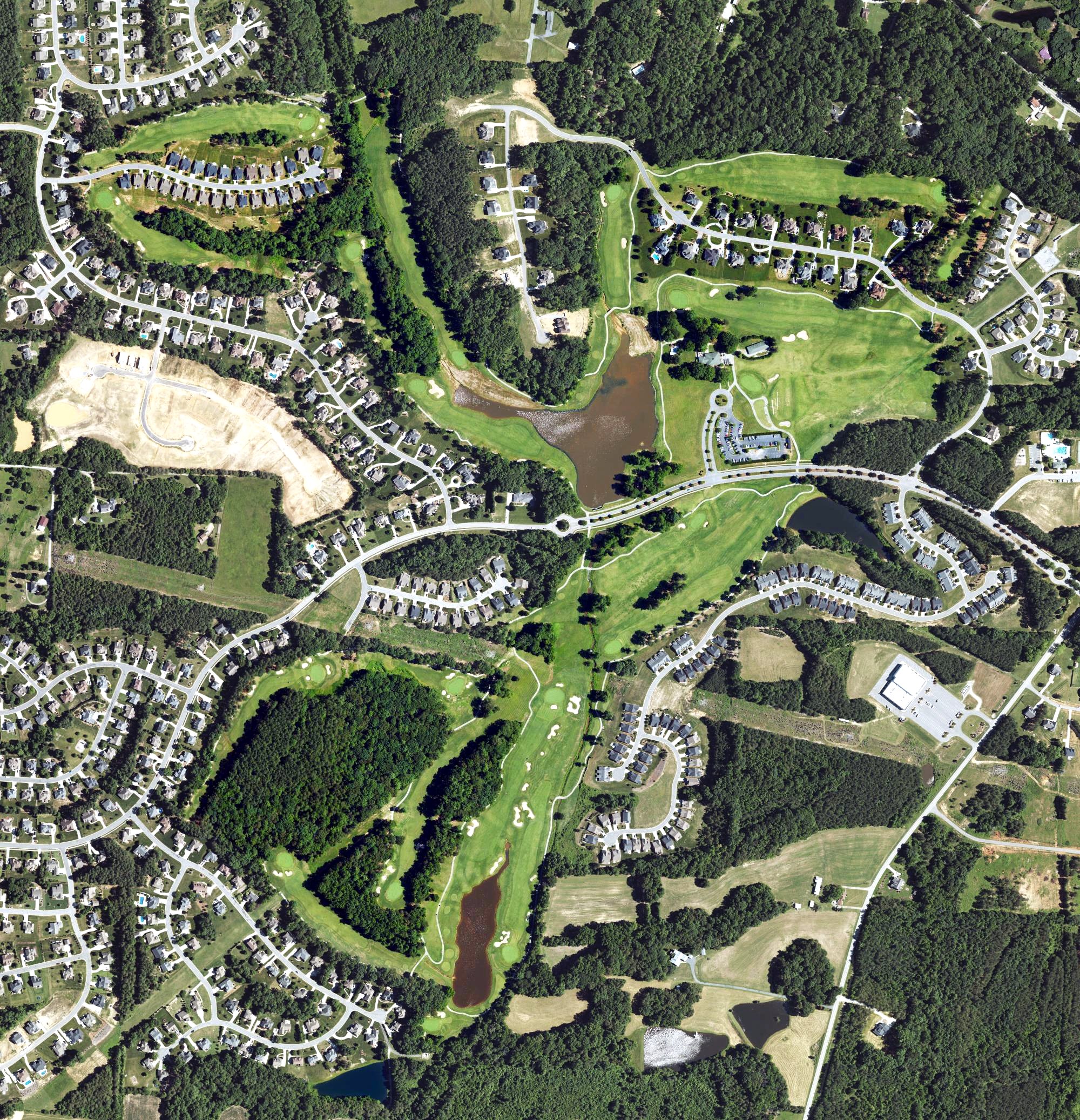 Aerial view of Meadowlands, NC