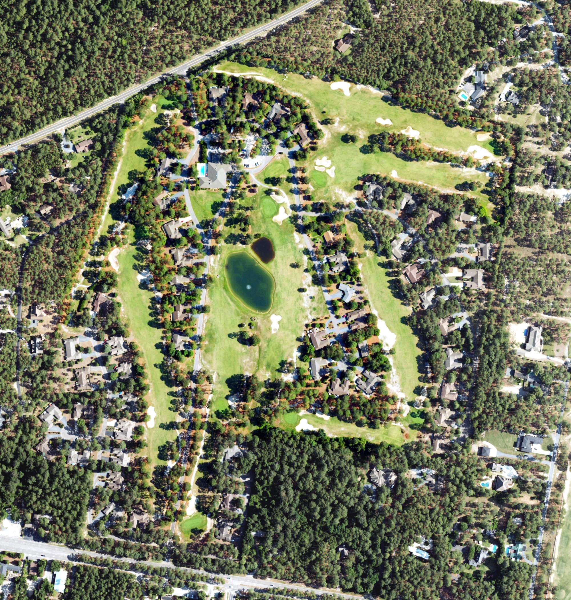 Aerial view of Midland Country Club, NC