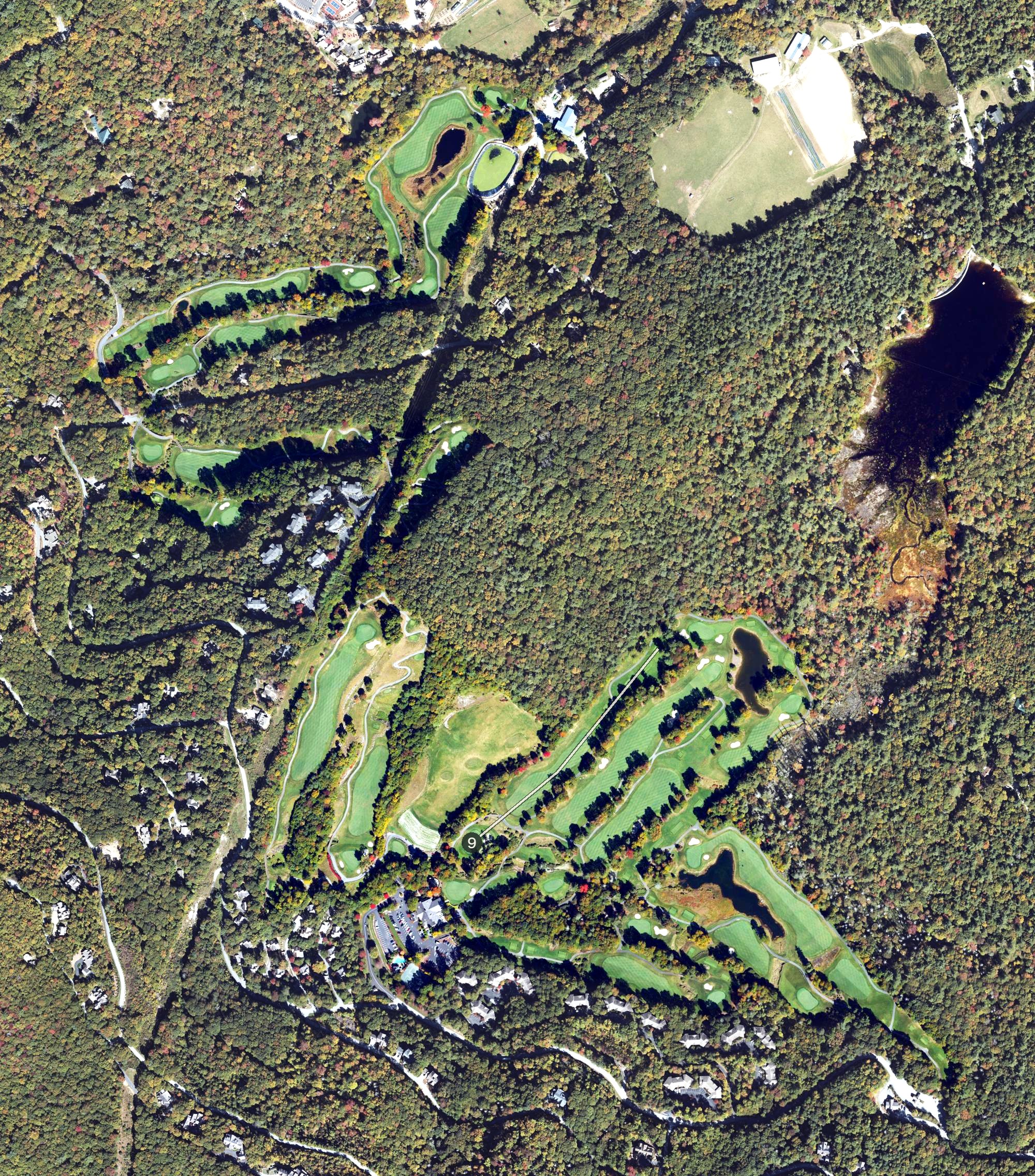 Aerial view of Old Edward's Club, NC
